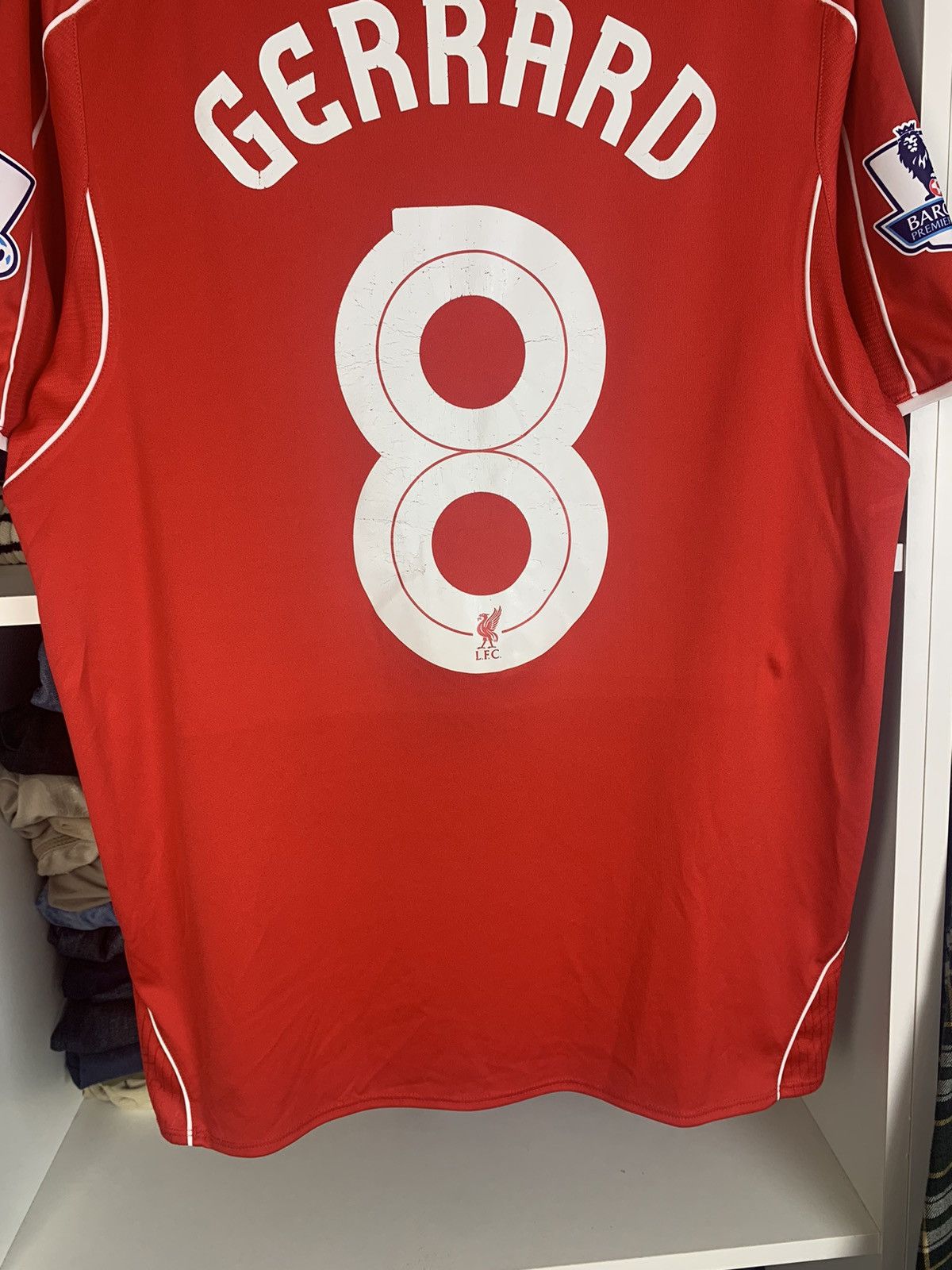 Warrior Warrior Liverpool Gerrard 2014 Football Shirt Soccer Jersey Size US M / EU 48-50 / 2 - 12 Thumbnail