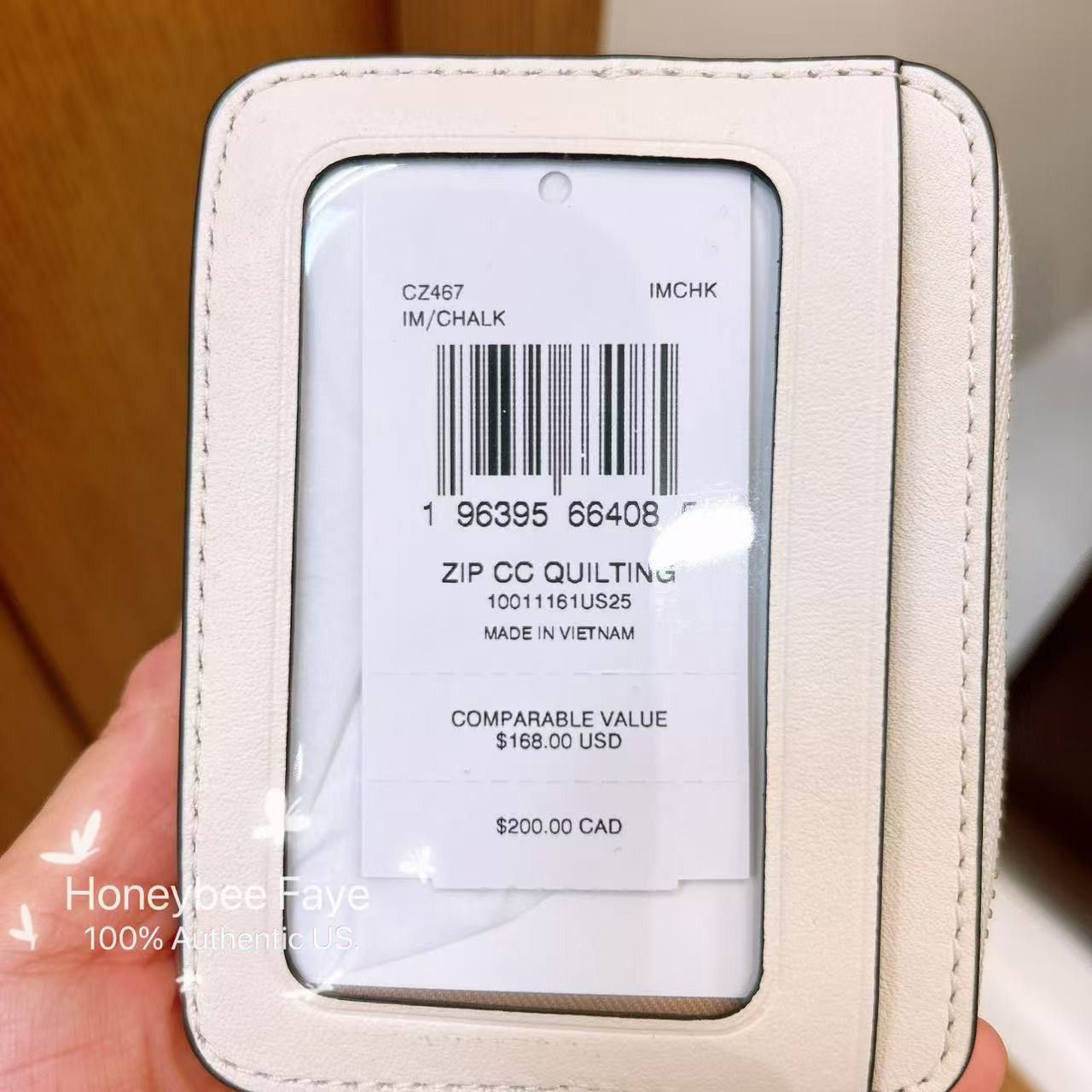 Coach NWT Coach Zip Card Case With Quilting CZ467 Size ONE SIZE - 2 Thumbnail