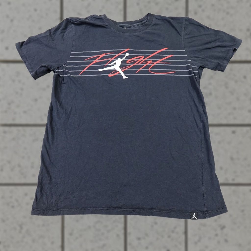 Jordan Brand Jordan Shirt Mens S Black Flight Spellout Jumpman Graphic Logo MJ 23 Basketball Shirt Mens S Black Flight Jumpman Graphic Logo MJ 23 Basketball Size US S / EU 44-46 / 1 - 1 Thumbnail