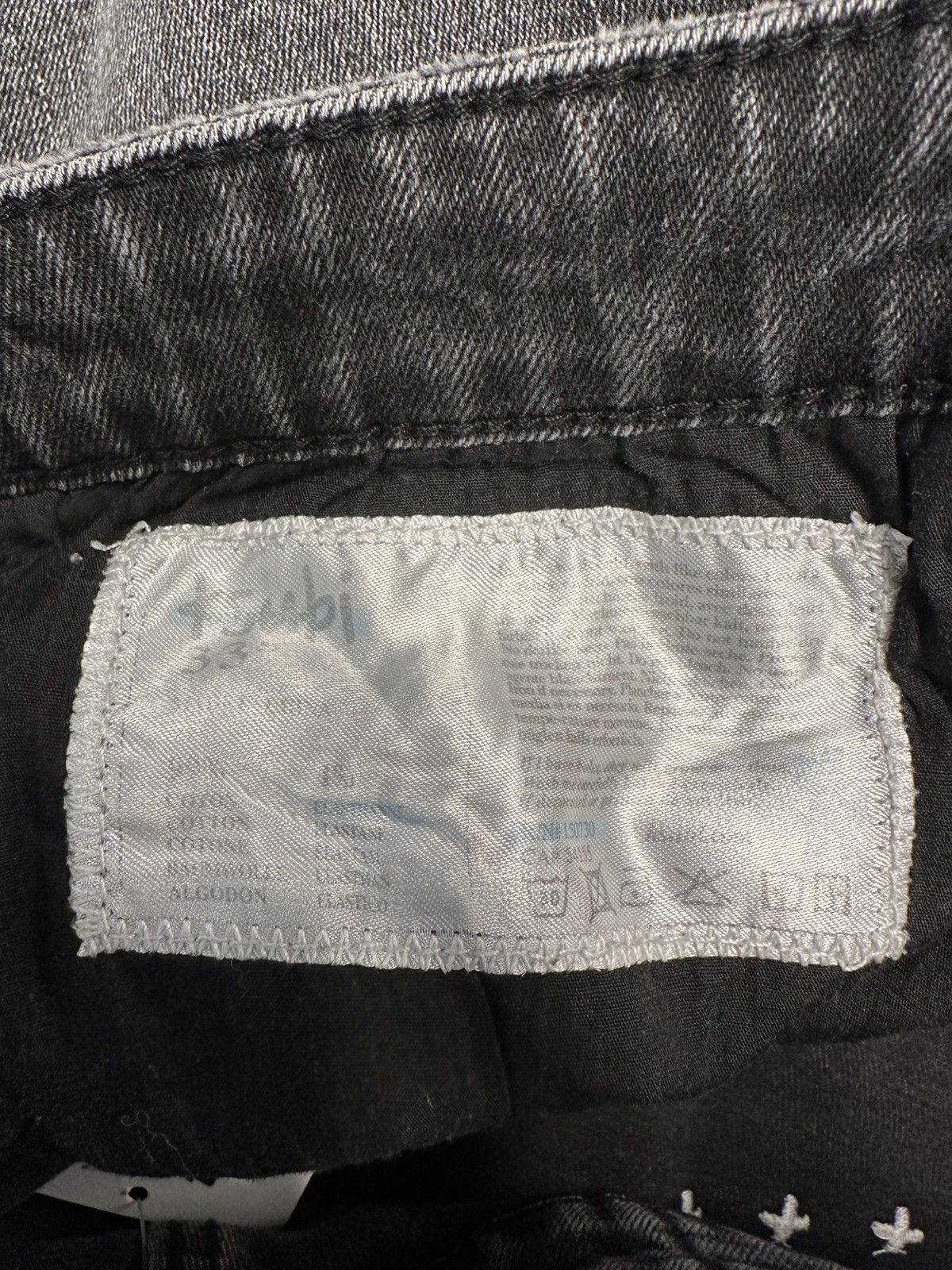 Ksubi Ksubi Knee Patch Distress Grey Denim Jeans Size 33 Size US 33 - 5 Thumbnail