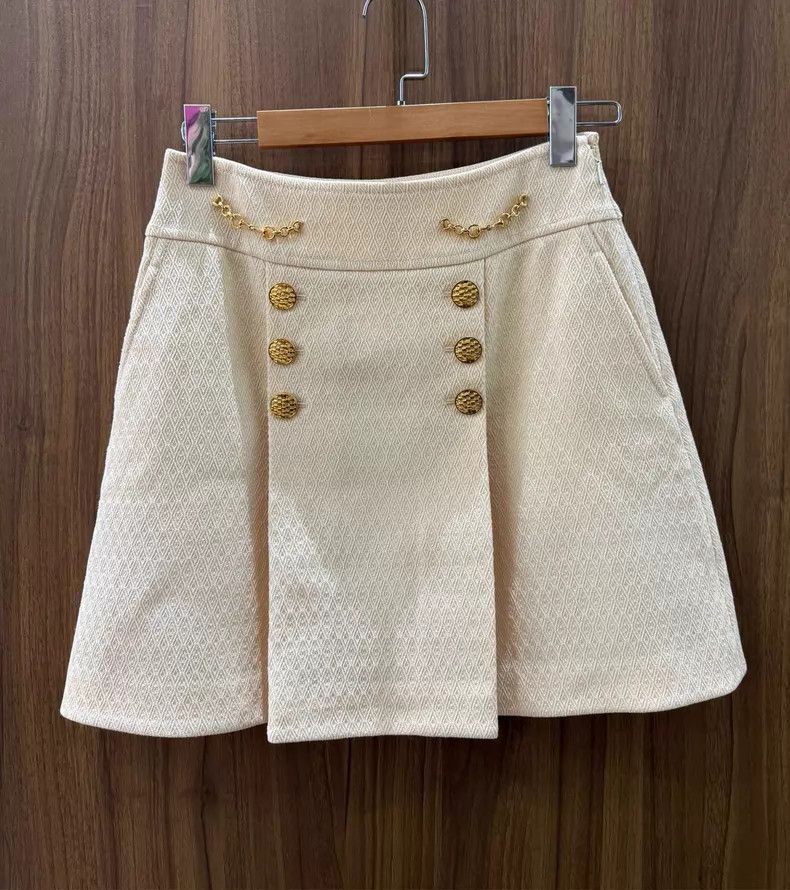 Gucci Gucci Beige wool skirt Size 25" / US 0 / IT 36 - 1 Thumbnail