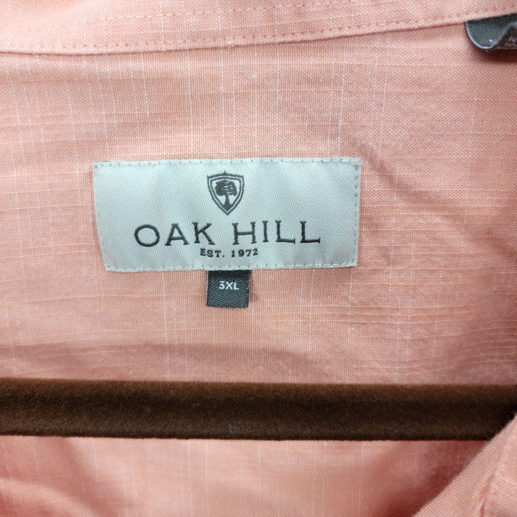 Vintage vintage Oak Hill Shirt Mens 3XL Button Up Short Sleeve Size US XXL / EU 58 / 5 - 3 Thumbnail