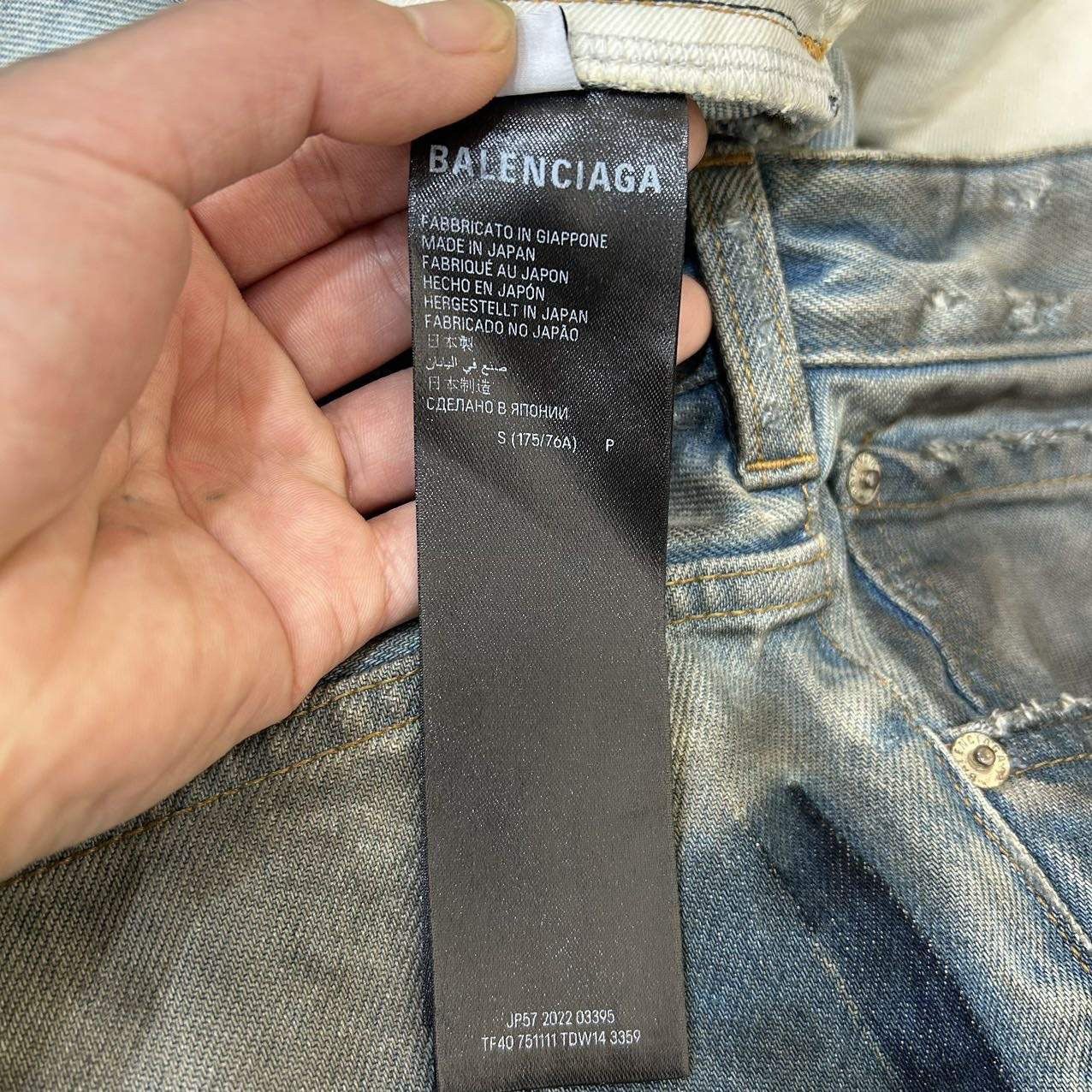 Balenciaga Balenciaga mud Destroy Denim Size US 32 / EU 48 - 4 Thumbnail
