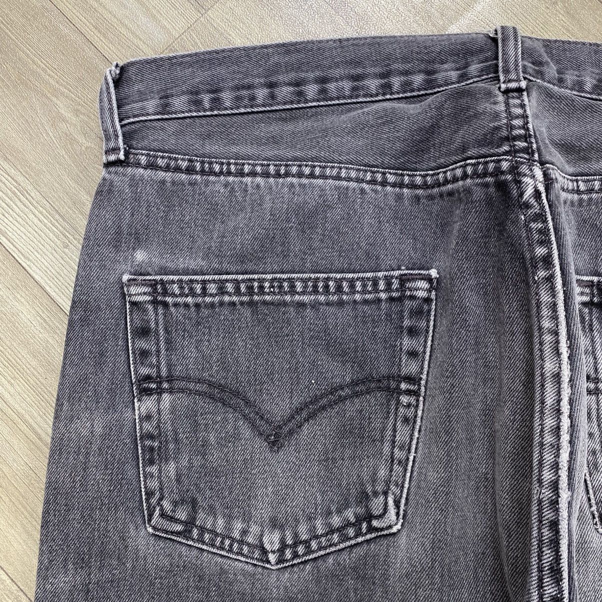 Levi's Vintage Clothing 1990s Vintage Levis 512 36x34 Black Faded Baggy Jeans Size US 35 - 13 Thumbnail