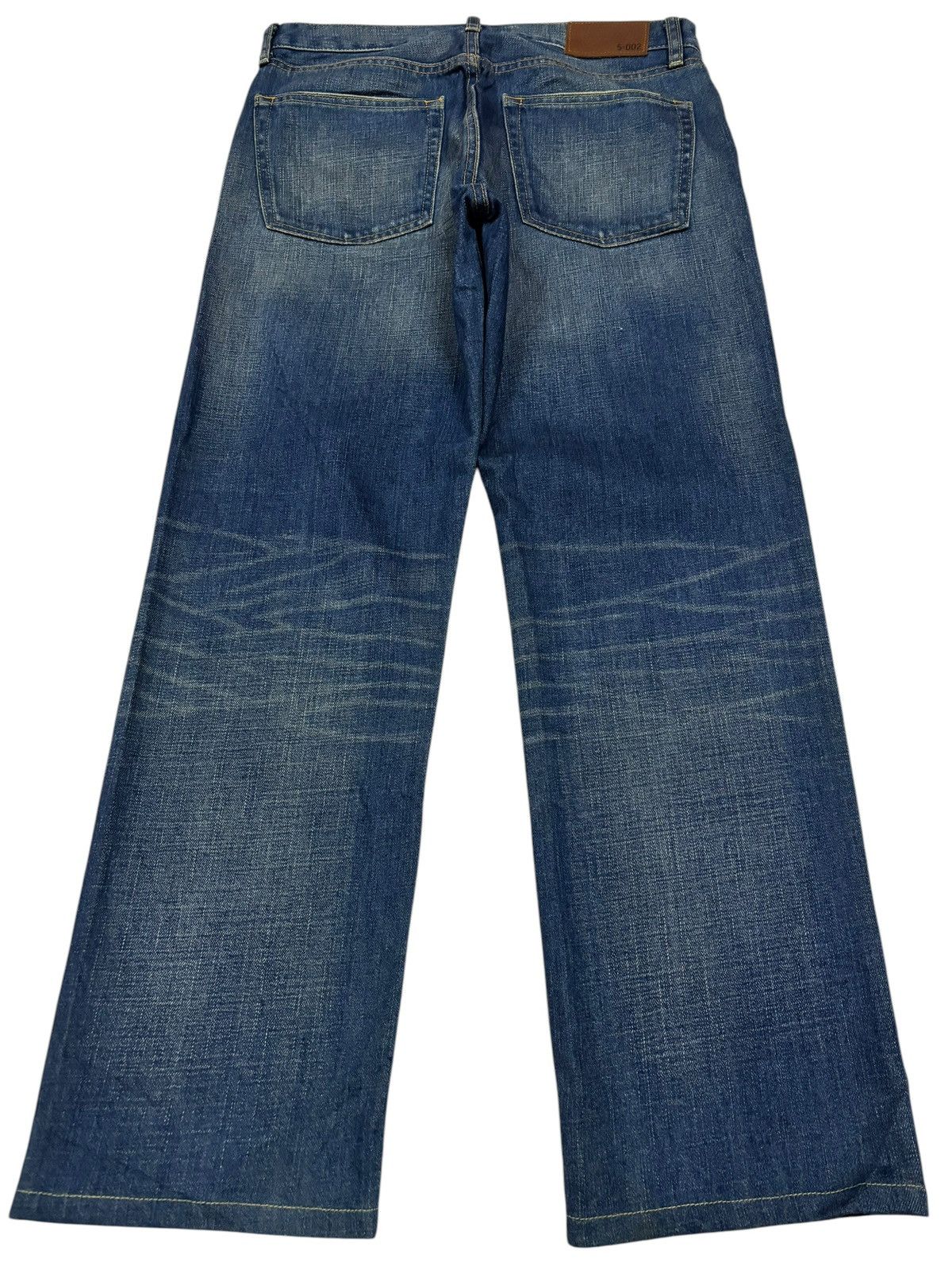Japanese Brand × Kaihara Denim Vintage Kaihara Uniqlo S-002 Faded Washed Jeans Size US 31 - 2 Thumbnail