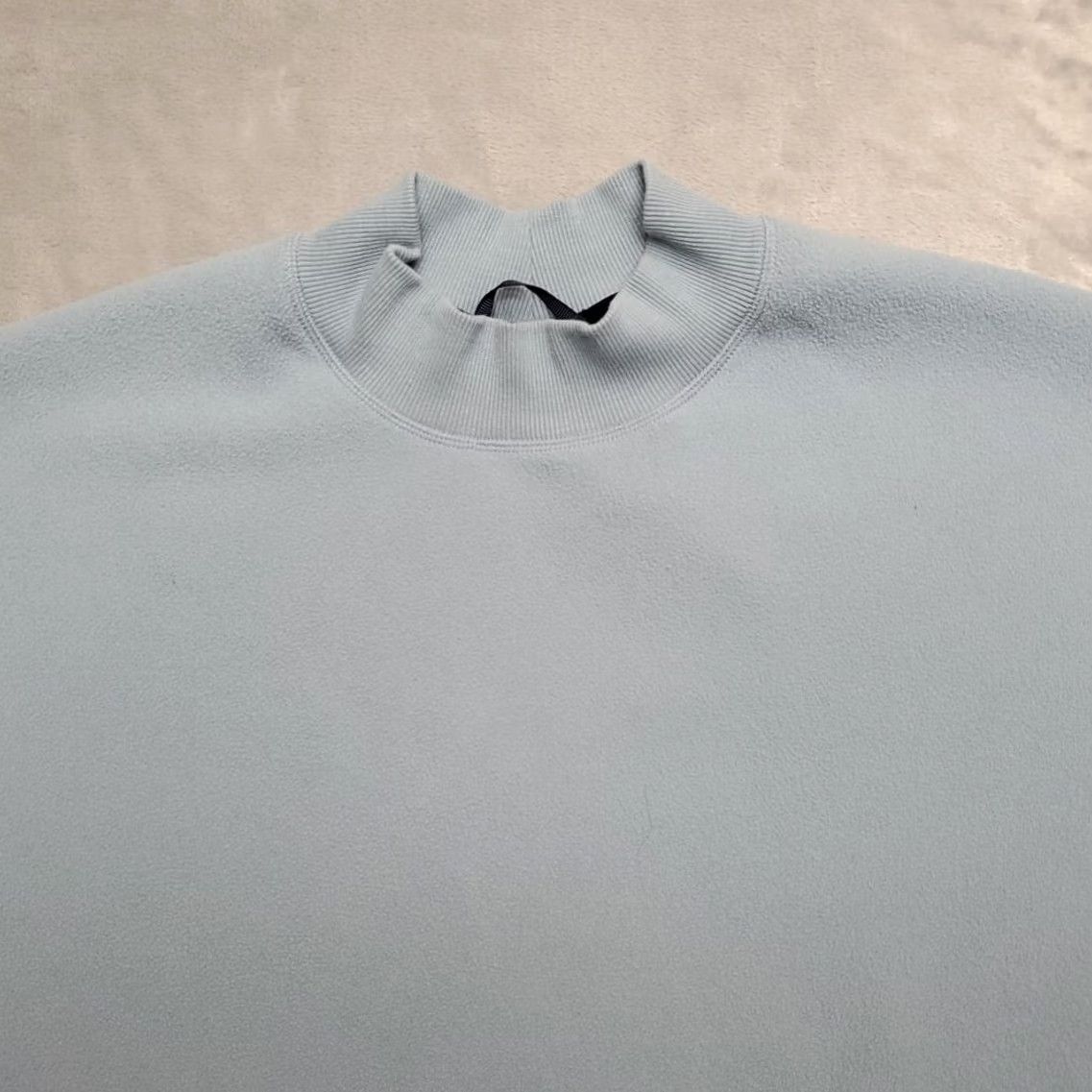 Vintage Hoka One Fleece Pullover Womens Medium Blue Long Sleeve Casual Top Thumb Holes Size M / US 6-8 / IT 42-44 - 3 Thumbnail