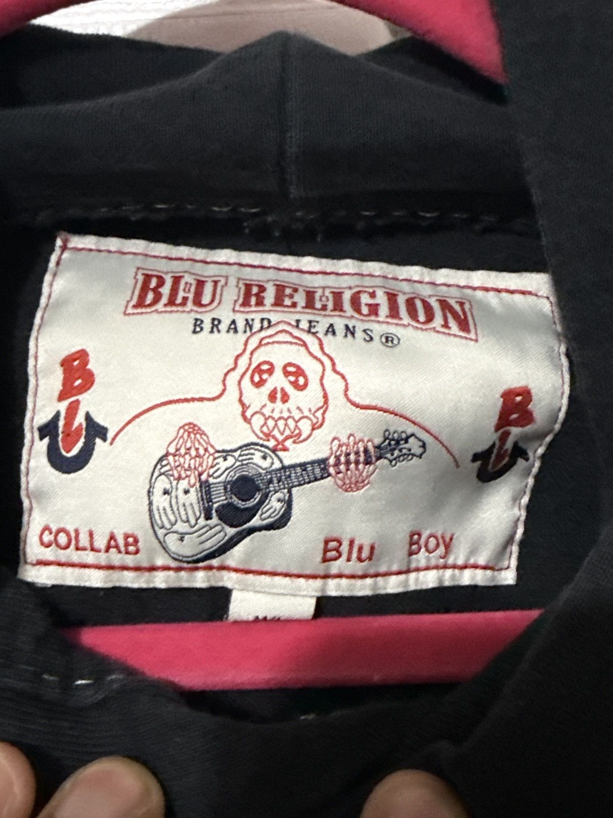 True Religion ‘BLU Religion’ cropped hoodie Size US M / EU 48-50 / 2 - 2 Thumbnail