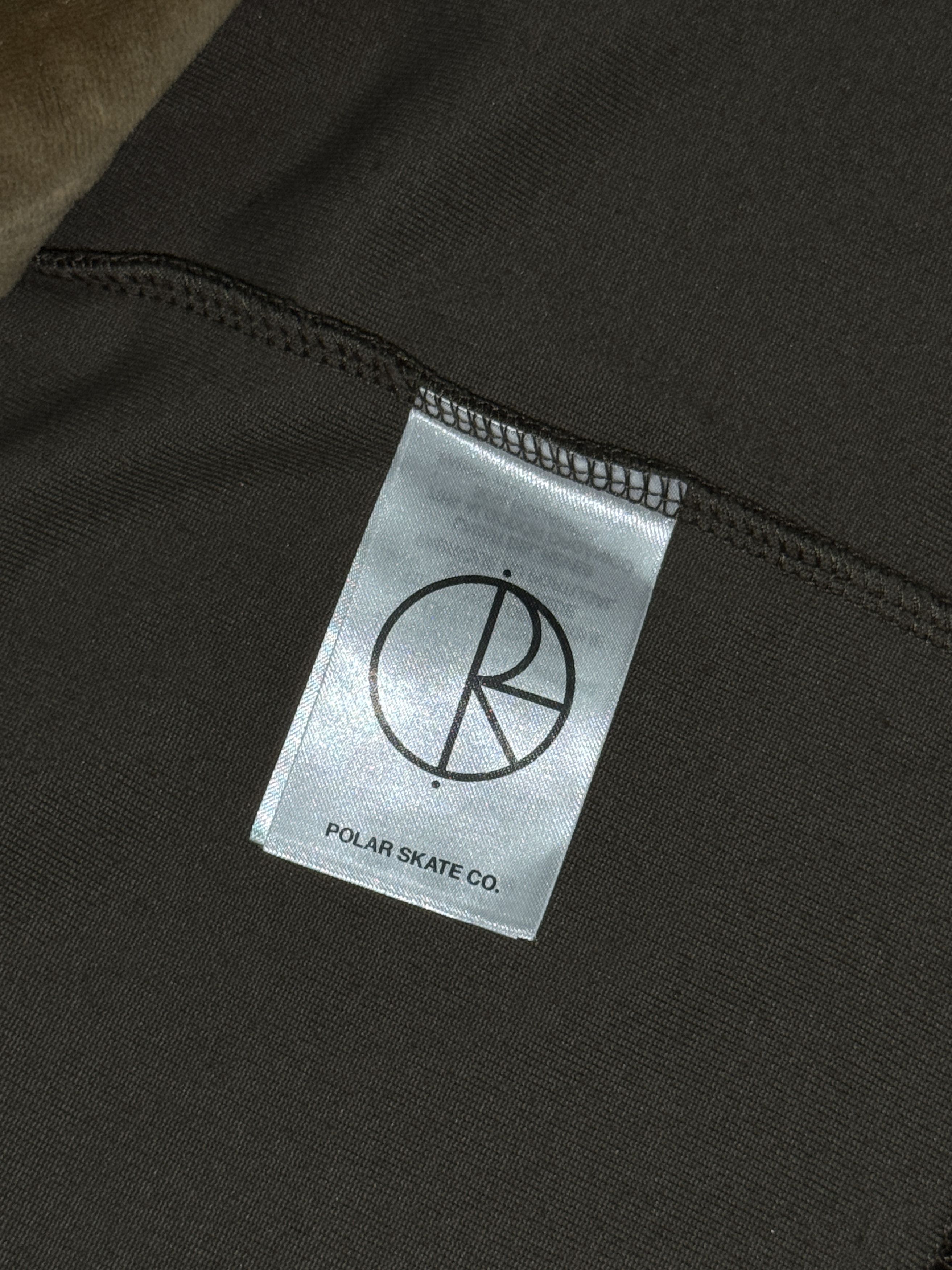 Polar Skate Co. Shirt Polar Skate Co. Vince Zip Velour Brown S Size US S / EU 44-46 / 1 - 7 Thumbnail