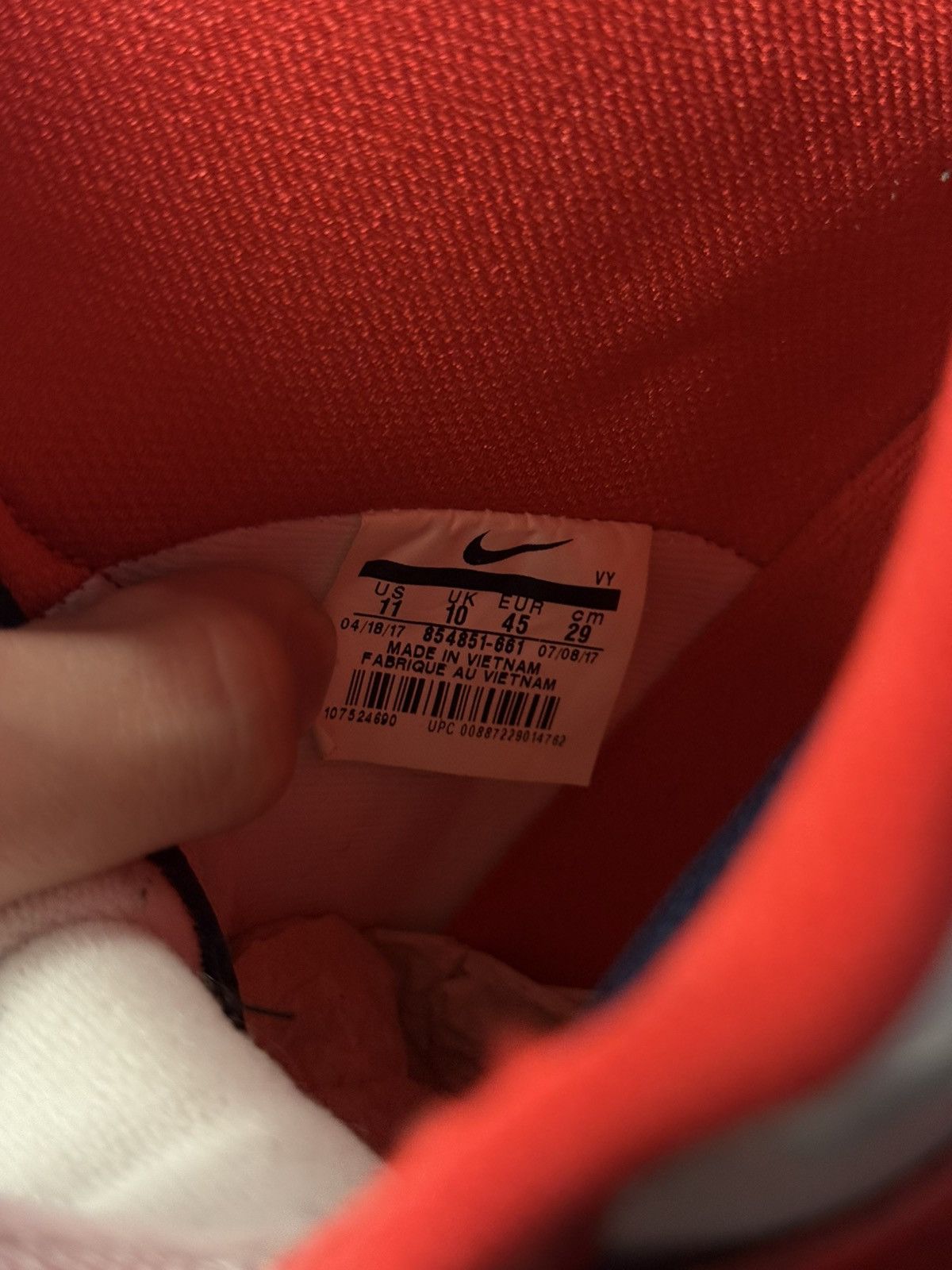 Nike NIKE SB ZOOM DUNK HIGH PRO "FUTURE COURT" UNIVERSITY RED Size US 11 / EU 44 - 16 Thumbnail