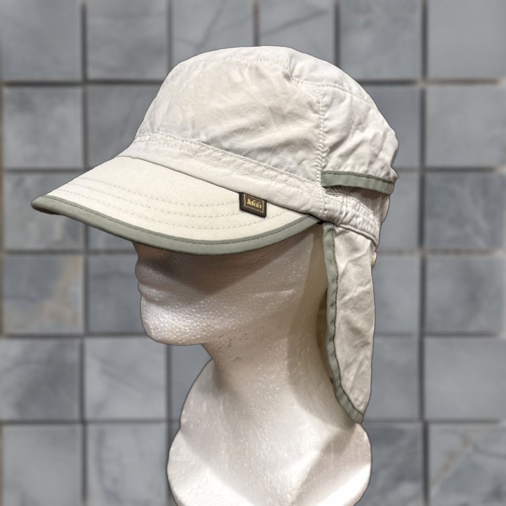 Vintage REI Co-Op Cap With Neck Cape Ear Flaps Boys Kids 4-7 Year Tan ...