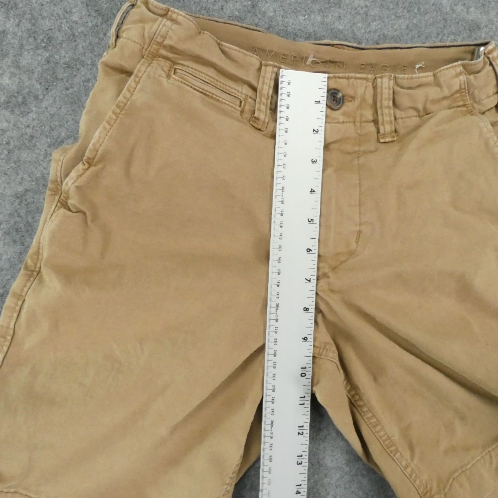 American Eagle Outfitters American Eagle Shorts Mens 26 Next Level Flex Classic Khaki Flat Front Chino Size US 27 - 7 Thumbnail