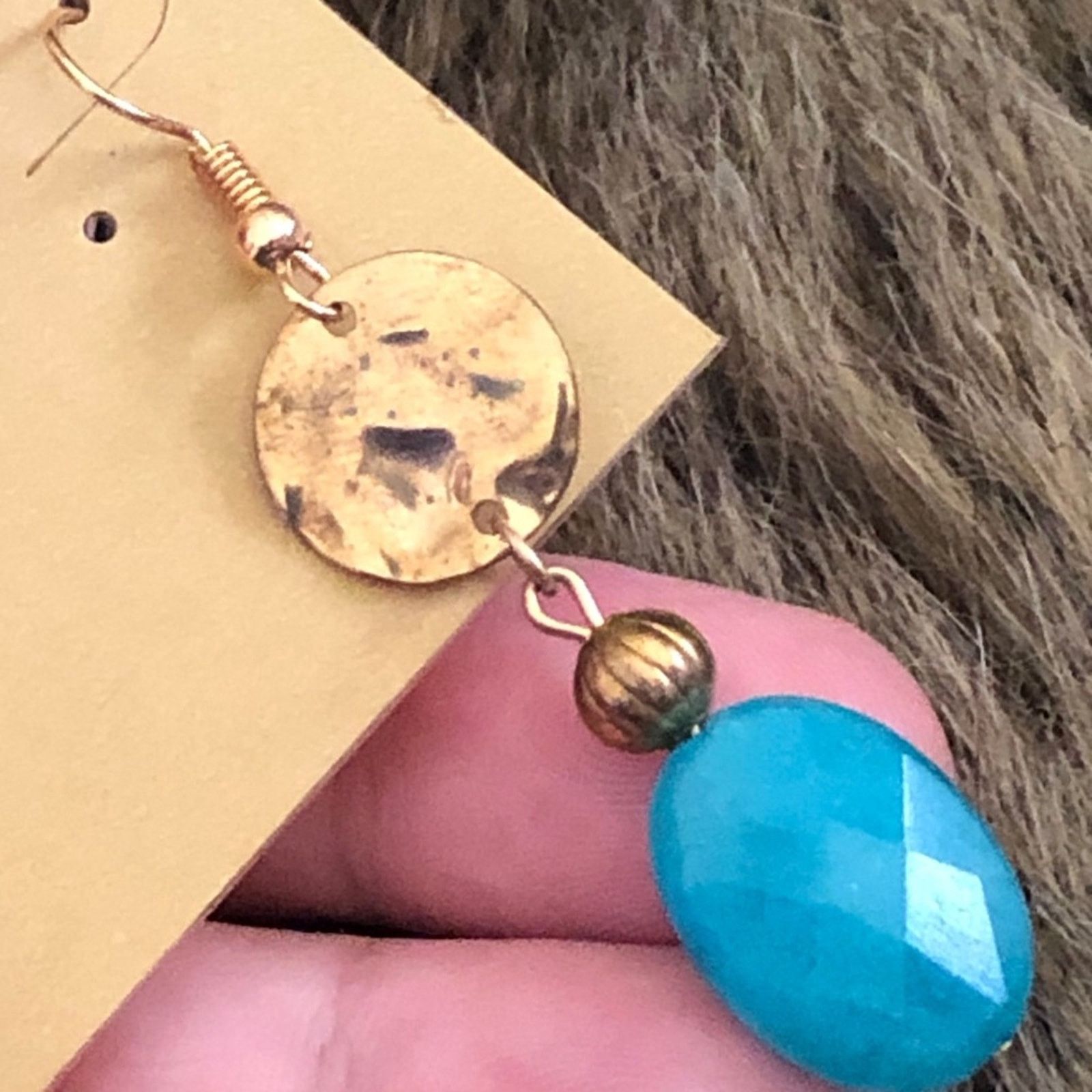 Vintage Vintage repurpose faceted glass dangle earrings Size ONE SIZE - 3 Thumbnail
