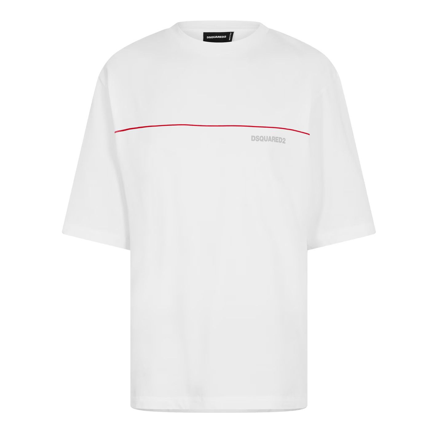 Dsquared2 o1g2r1mq0426 Line Oversized T-Shirt in White Size US L / EU 52-54 / 3 - 1 Thumbnail