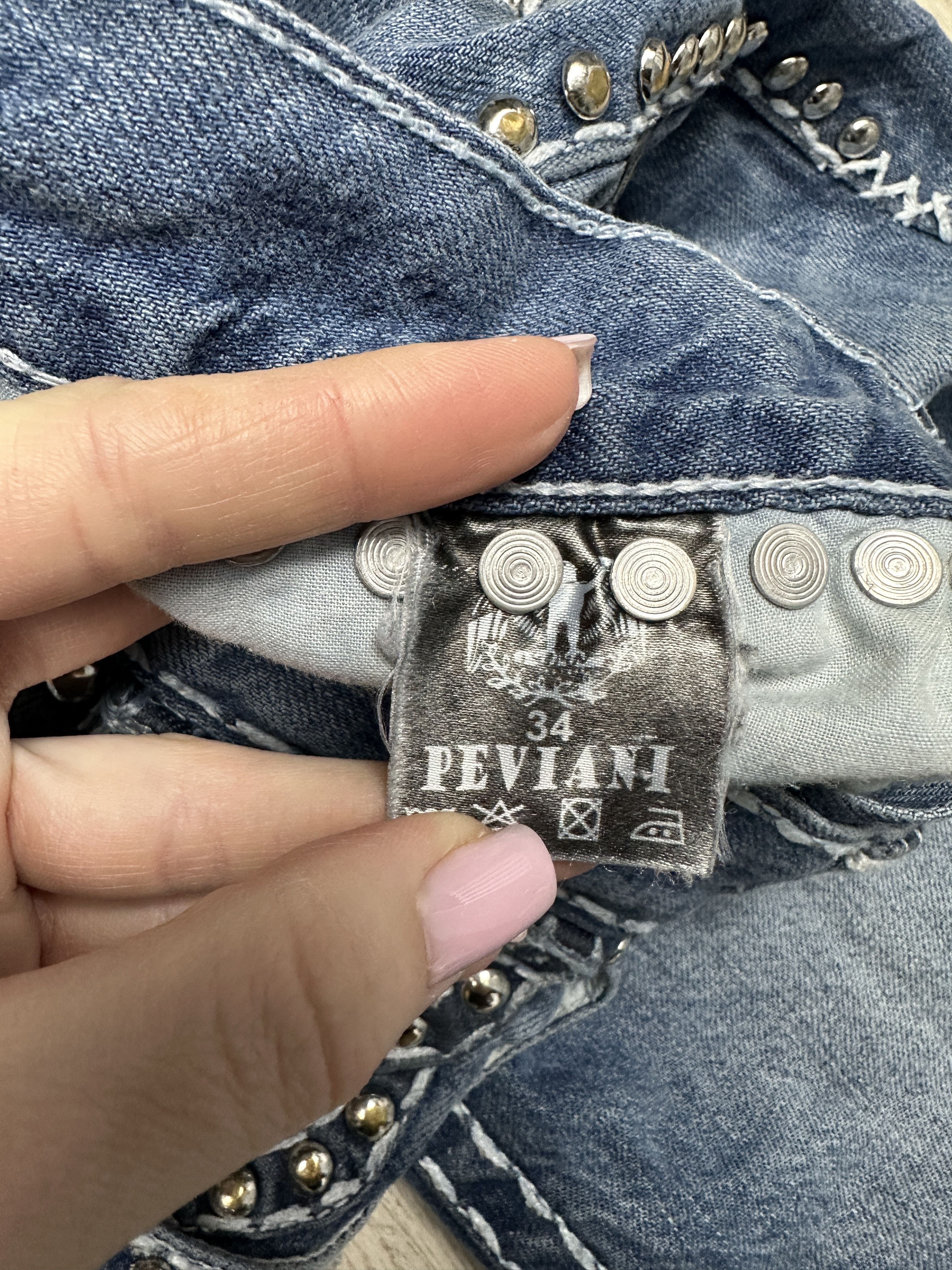 Japanese Brand Peviani Japanese Style Vintage Mens Denim Pants Jeans Size US 34 / EU 50 - 7 Thumbnail