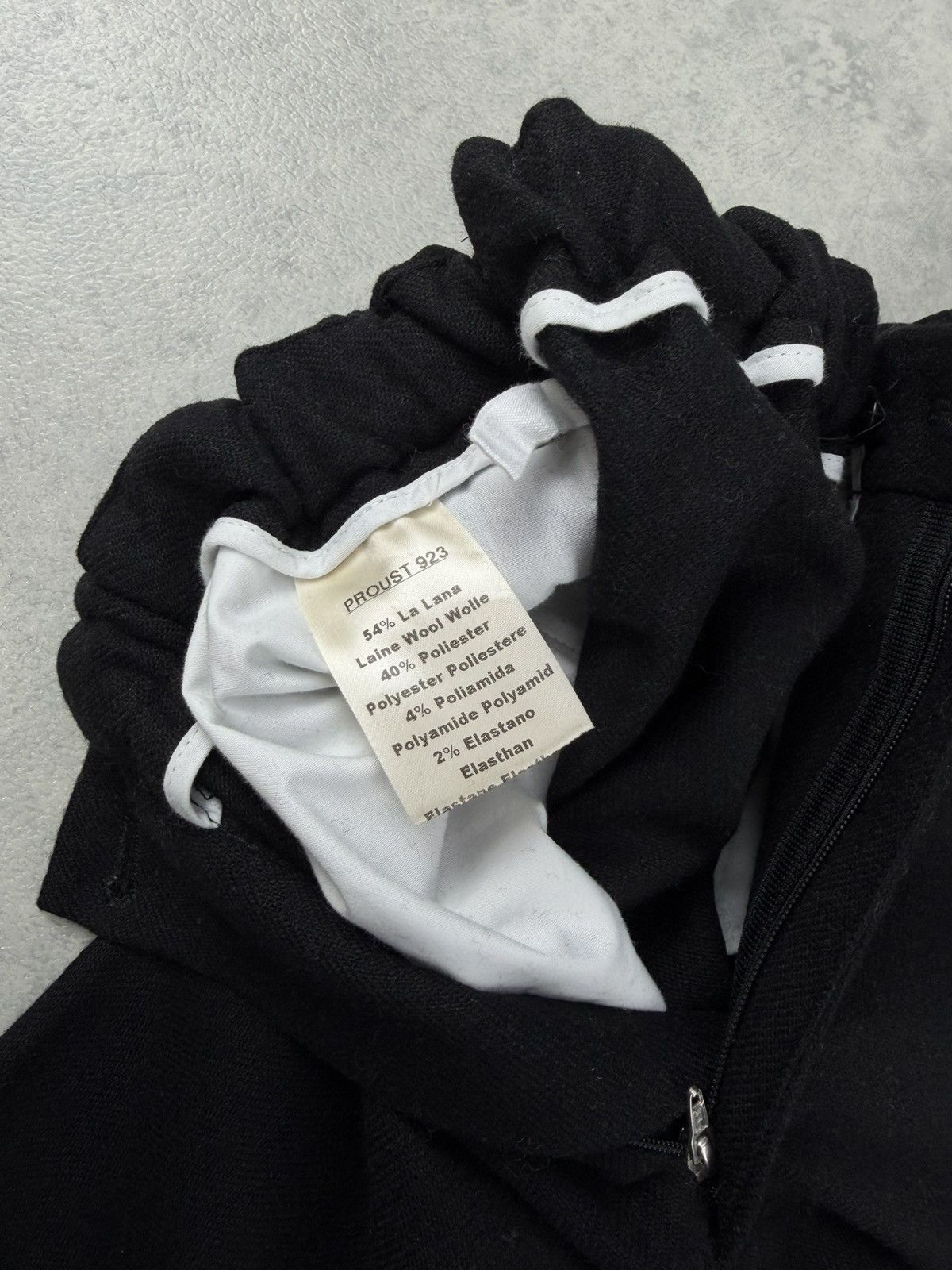 Other Chloe Stora Women’s Wool Trousers Pants Black Size 34 Size 24" / US 00 / IT 34 - 8 Thumbnail