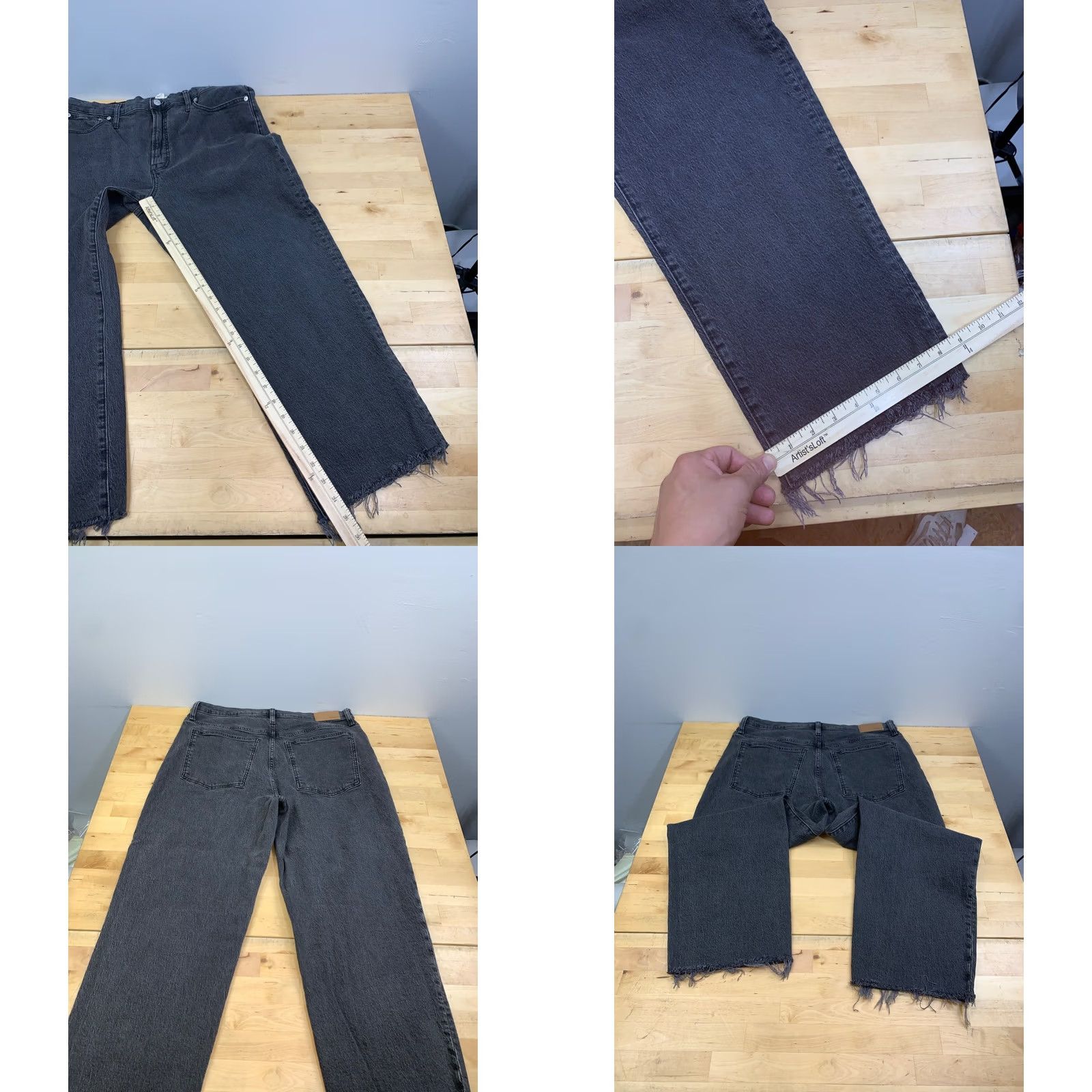 Madewell Madewell Jeans Women 31 Black Faded Vintage Straight 5-Pocket Denim High Rise Regular Fit Shirt? Size 24" / US 00 / IT 34 - 8 Thumbnail
