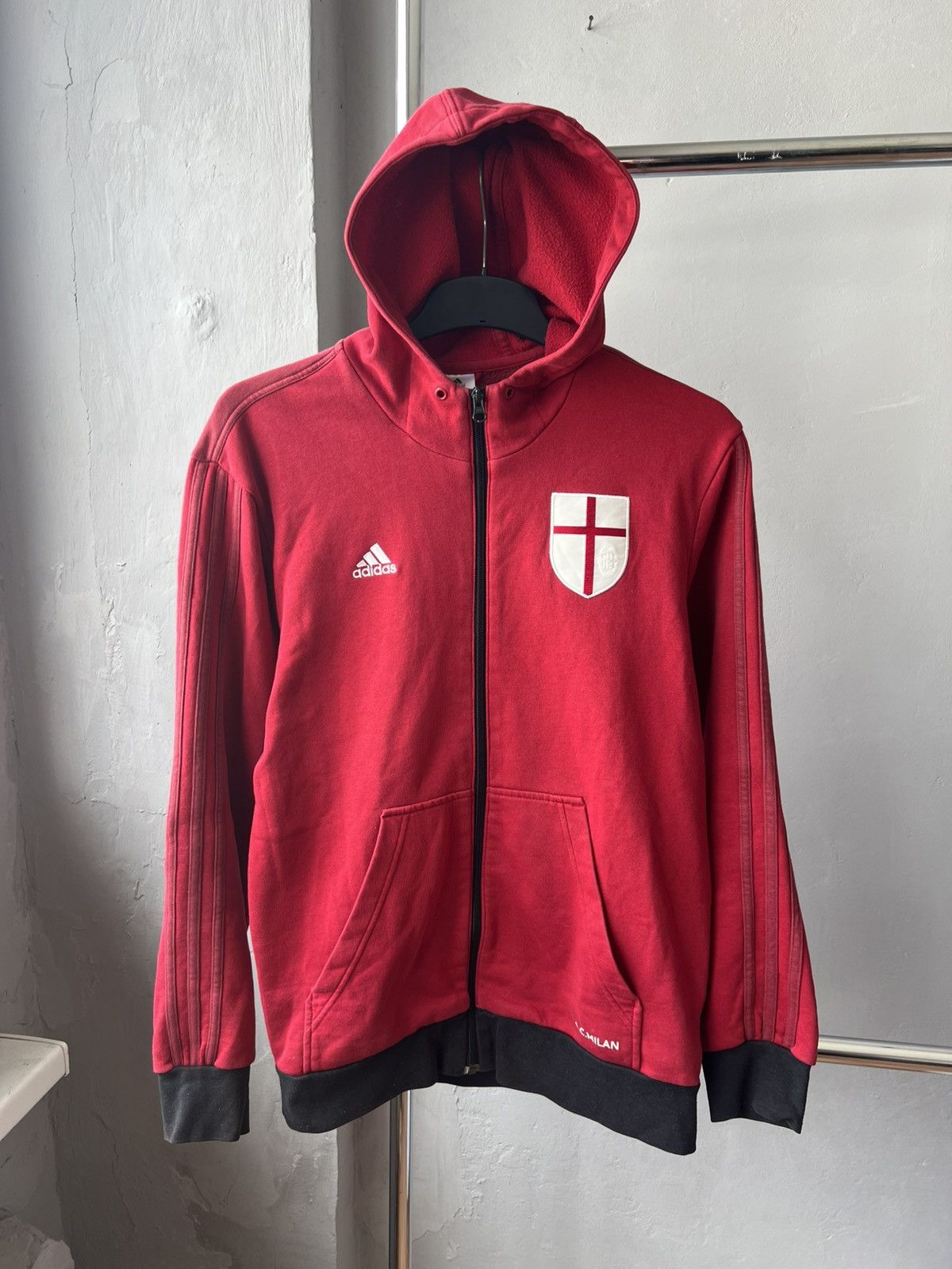Adidas 2014 AC Milan Training Travel Soccer Football jacket cotton Size US M / EU 48-50 / 2 - 1 Thumbnail