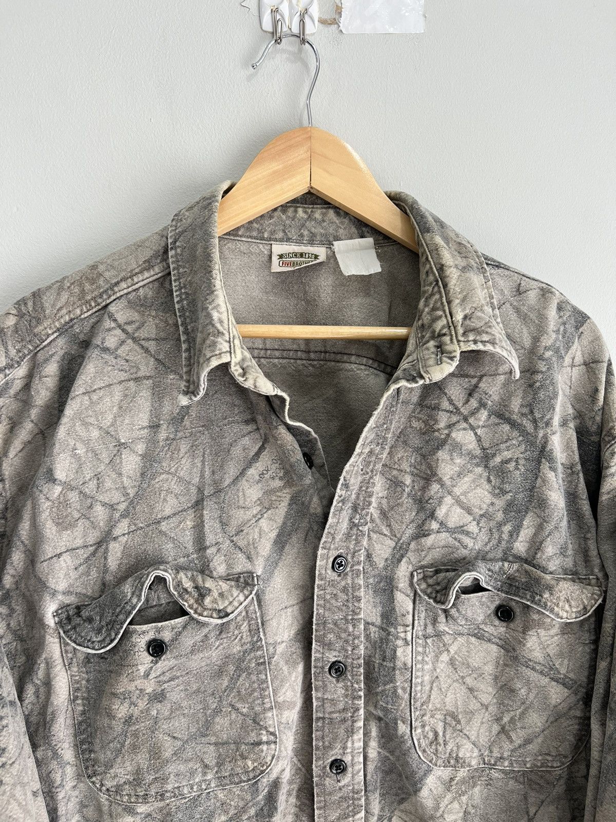 FiveBrother Vtg Five Brother Camo Mossy Oaks Button Up Shirt real tree Size US L / EU 52-54 / 3 - 3 Thumbnail