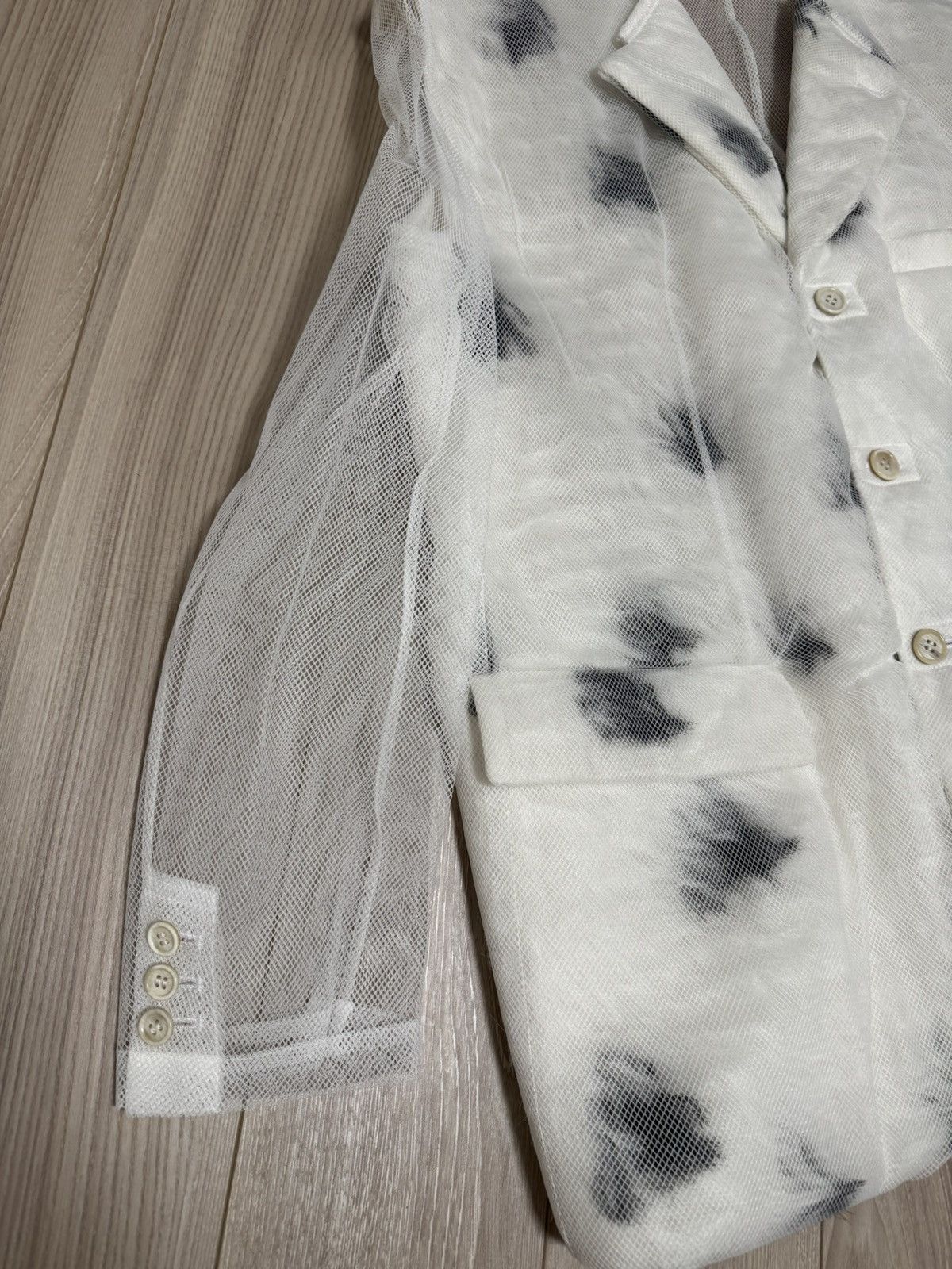 Comme des Garcons SS2025 COMME des GARÇONS Sheer Mesh Overlay Layered Jacket Size S / US 4 / IT 40 - 10 Thumbnail