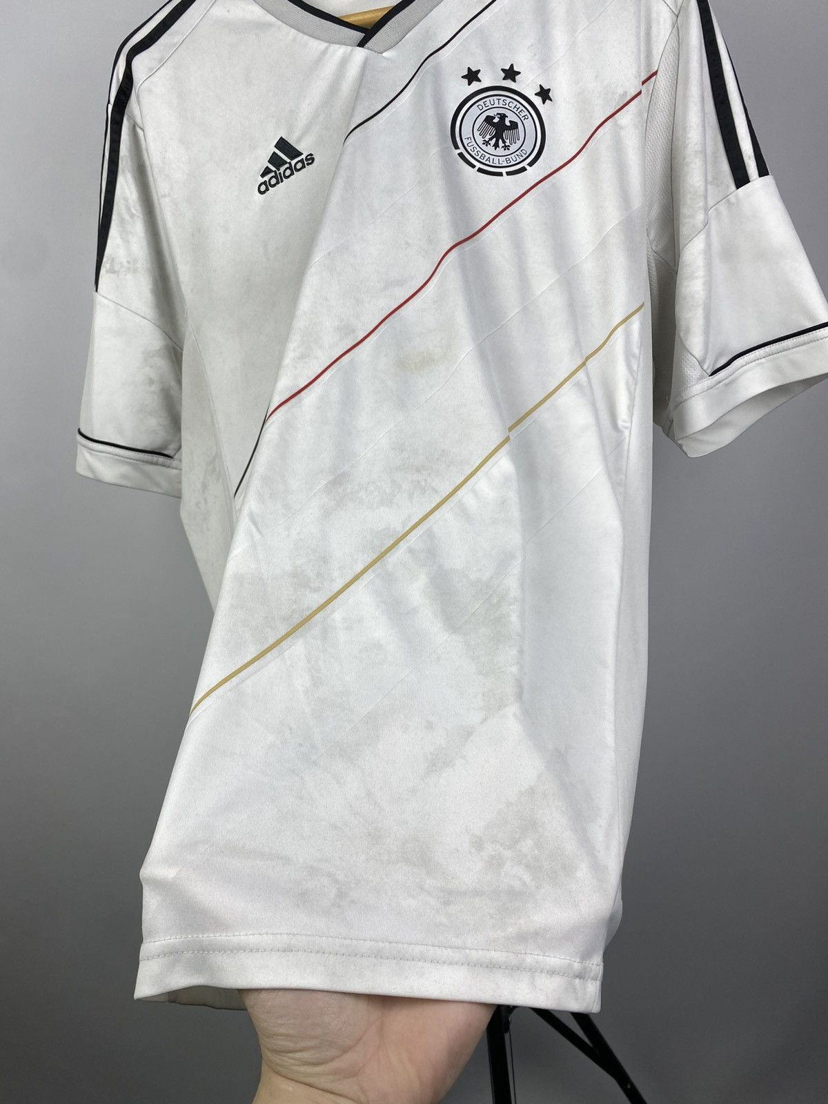 Adidas × Vintage 90s Vintage Adidas Deutscher Fussball-Bund Football Jersey Size US XL / EU 56 / 4 - 5 Thumbnail