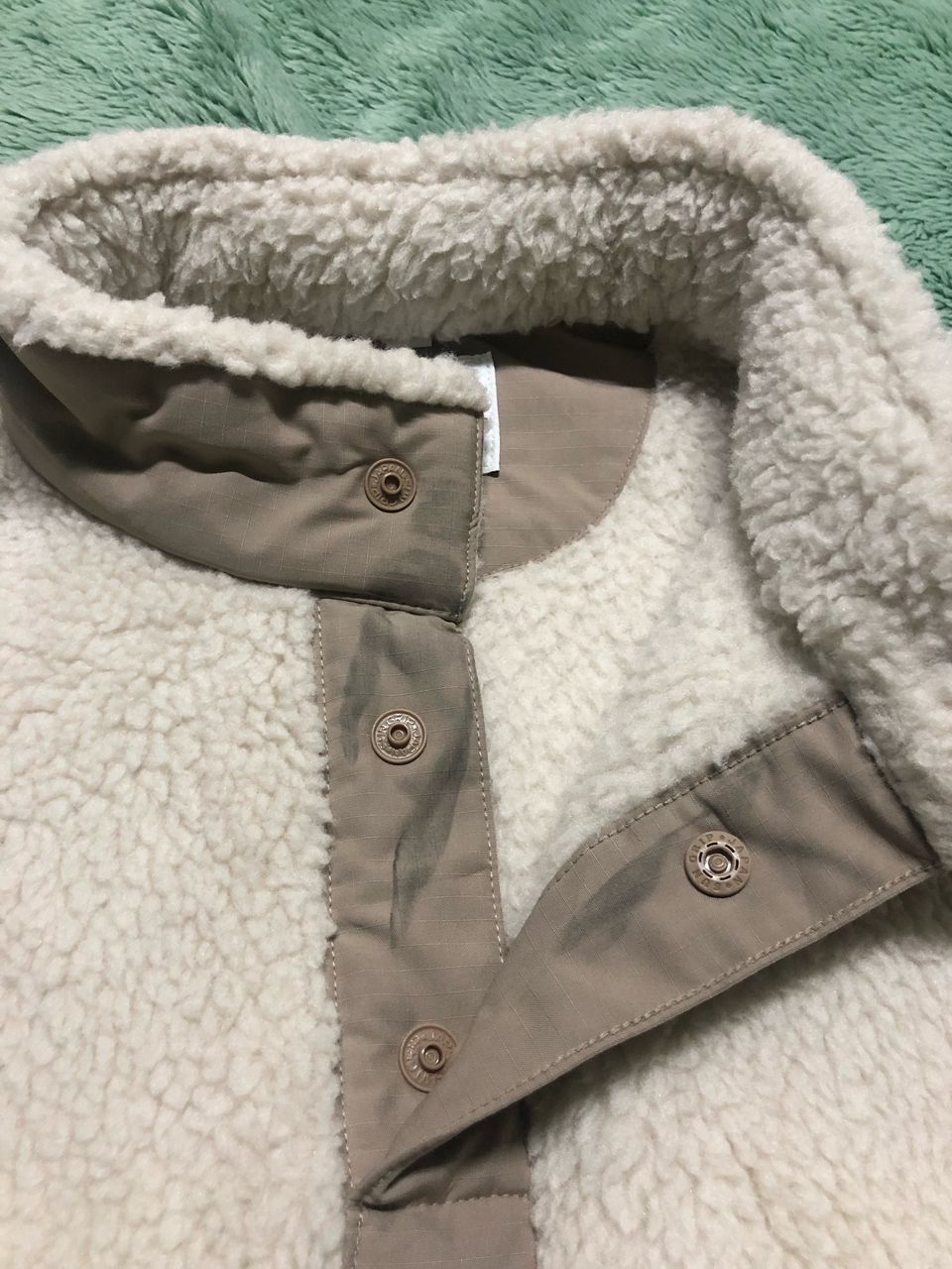 Uniqlo × White Mountaineering UNIQLO WHITE MOUNTAINEERING DEEP PILE FLEECE HALF BUTTON Size US M / EU 48-50 / 2 - 5 Thumbnail