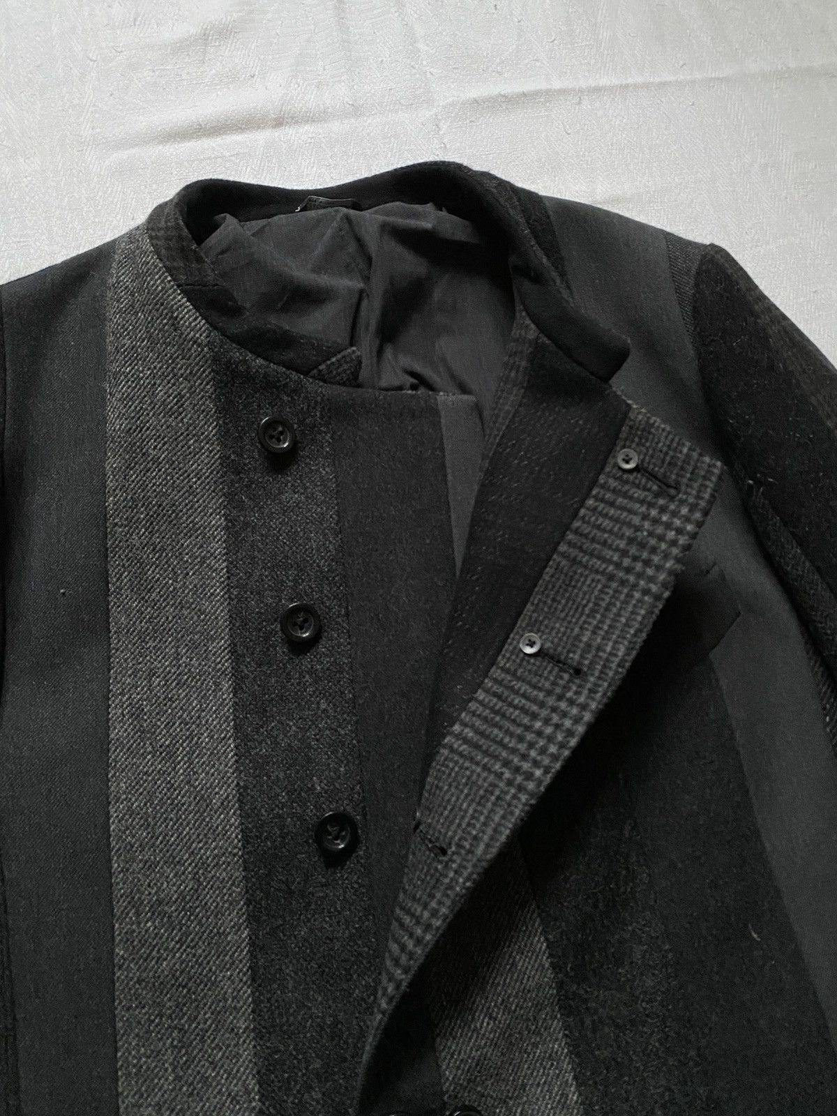 Dolce & Gabbana vintage Dolce & Gabbana Asymmetrical Patchwork Blazer Jacket Size US M / EU 48-50 / 2 - 2 Thumbnail