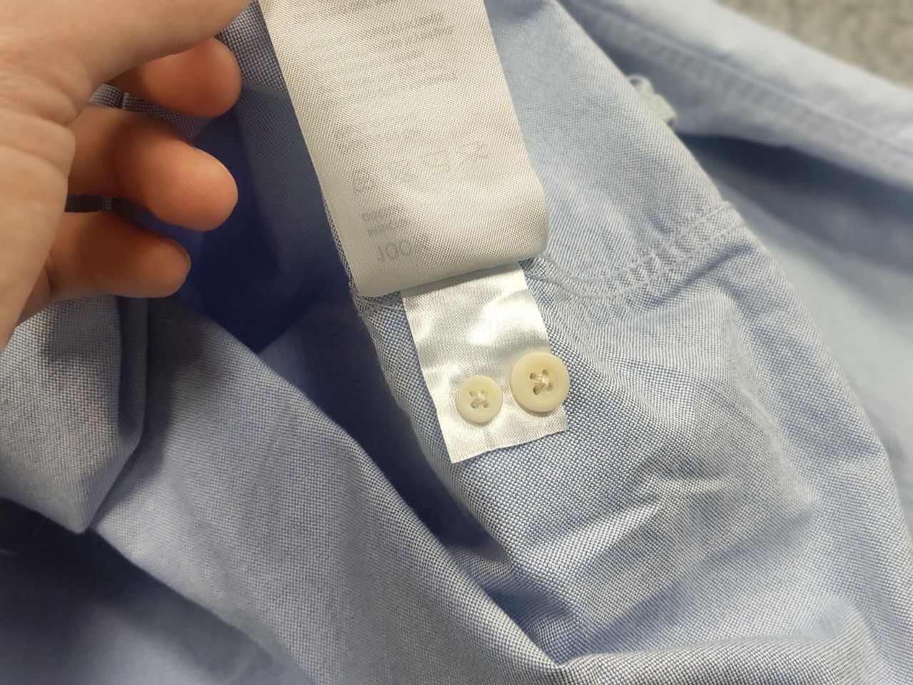 Japanese Brand QR. Design Casual blue Japan style Long sleeve button Shirt Size US L / EU 52-54 / 3 - 12 Thumbnail