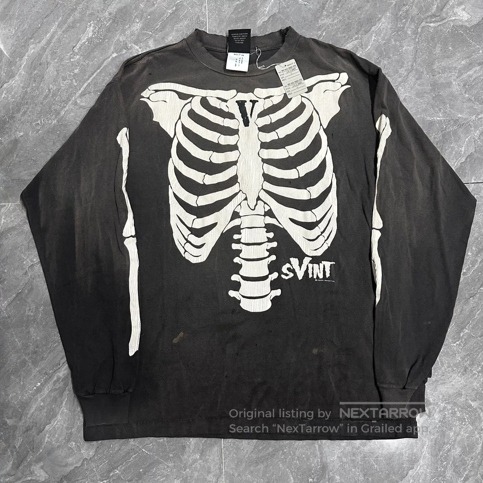 Saint Michael Saint Michael Skeleton Long Sleeve Shirt. Size US L / EU 52-54 / 3 - 1 Thumbnail
