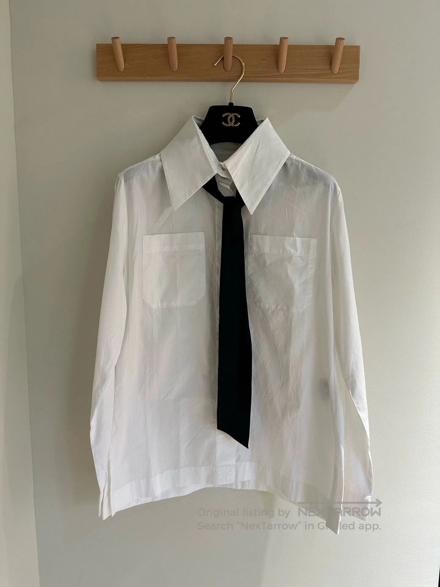 Chanel Chanel Tie Shirt FR34. Size US XS / EU 42 / 0 - 1 Thumbnail