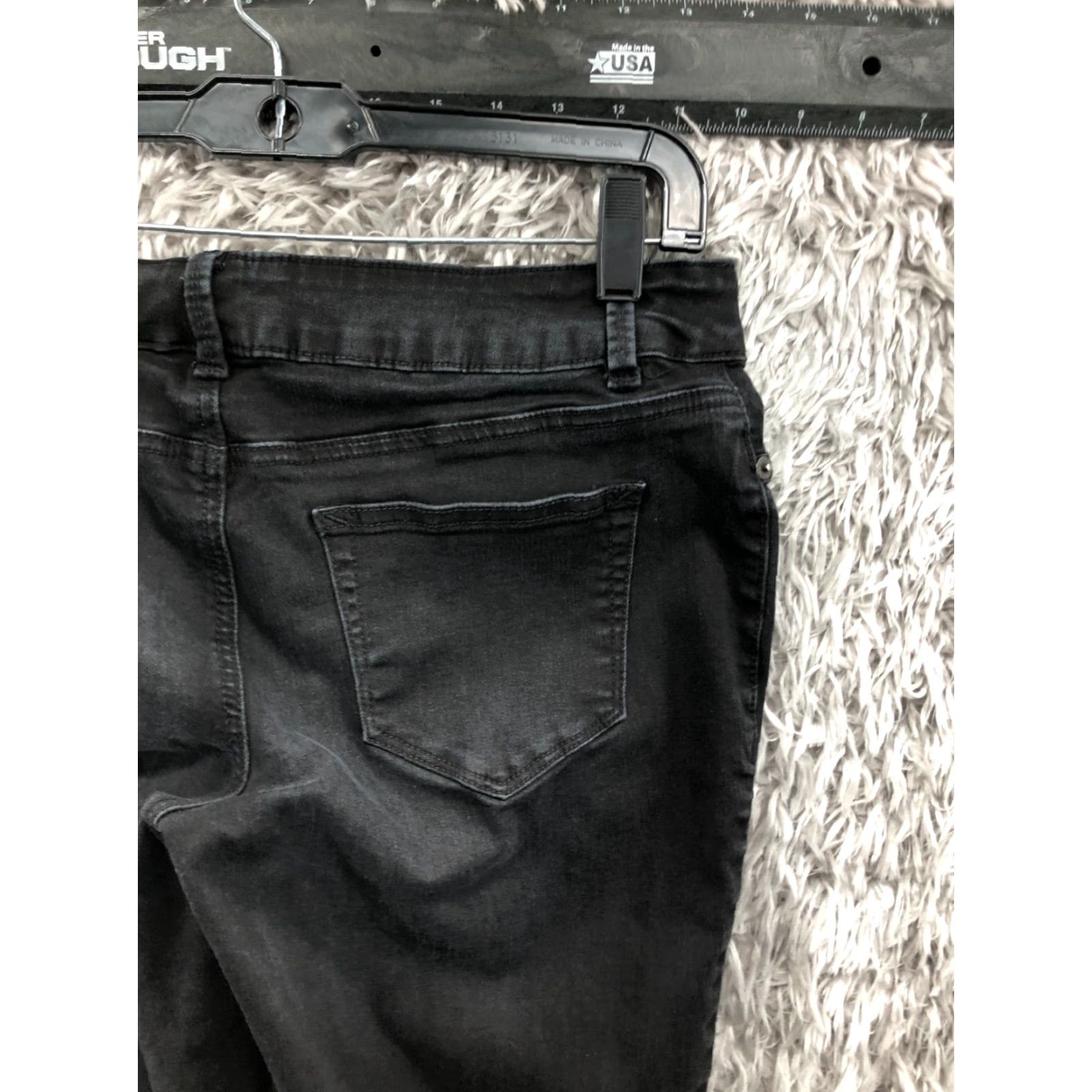 Vintage Maurices Jeans Skinny Dark Wash Black Denim Size M Womens Mid Rise 31 in 5-Pocket Regular Size 32" / US 10 / IT 46 - 6 Thumbnail
