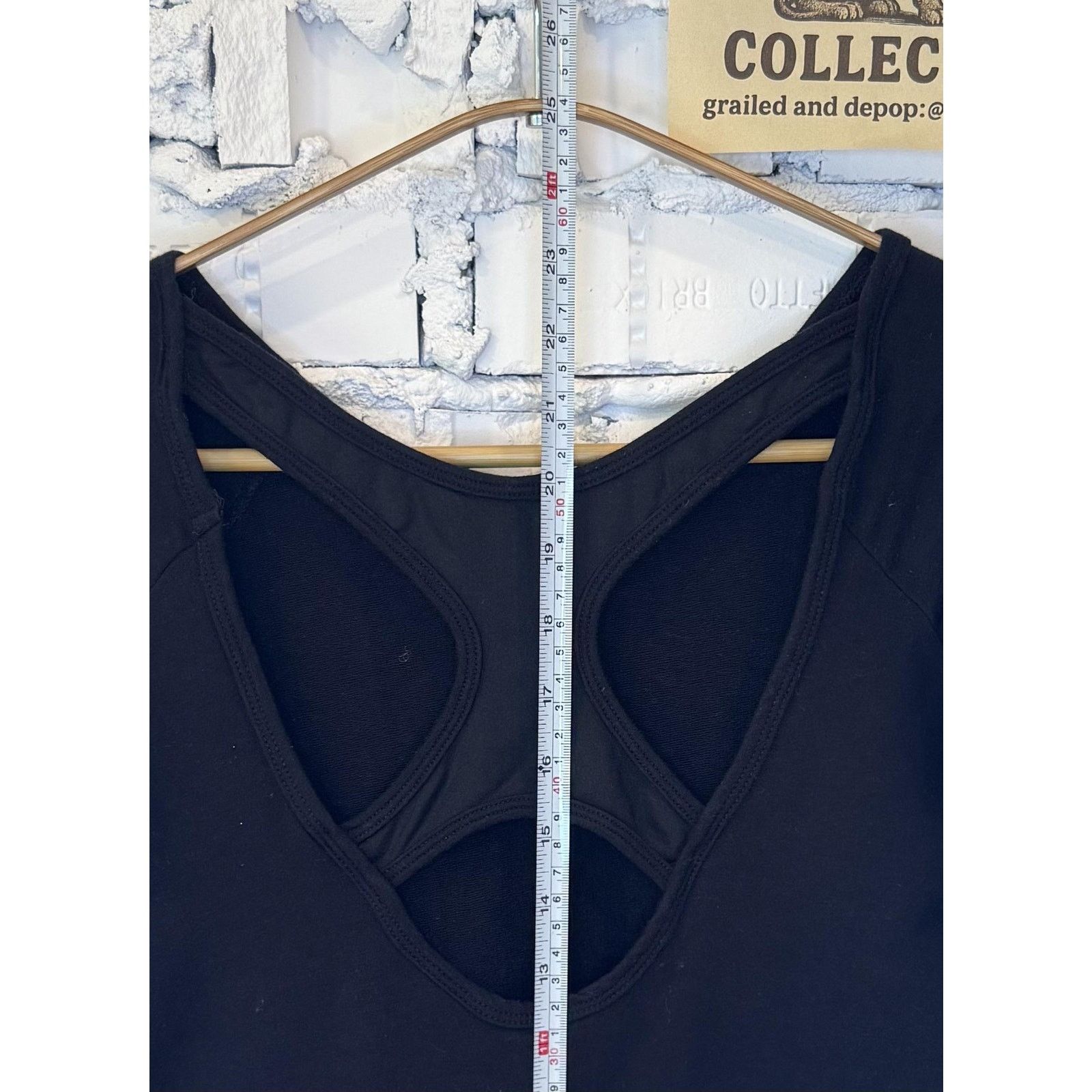 Lululemon 59 Womens Black Open Back Cutout Long Sleeve XS Pullover Size XS / US 0-2 / IT 36-38 - 3 Thumbnail