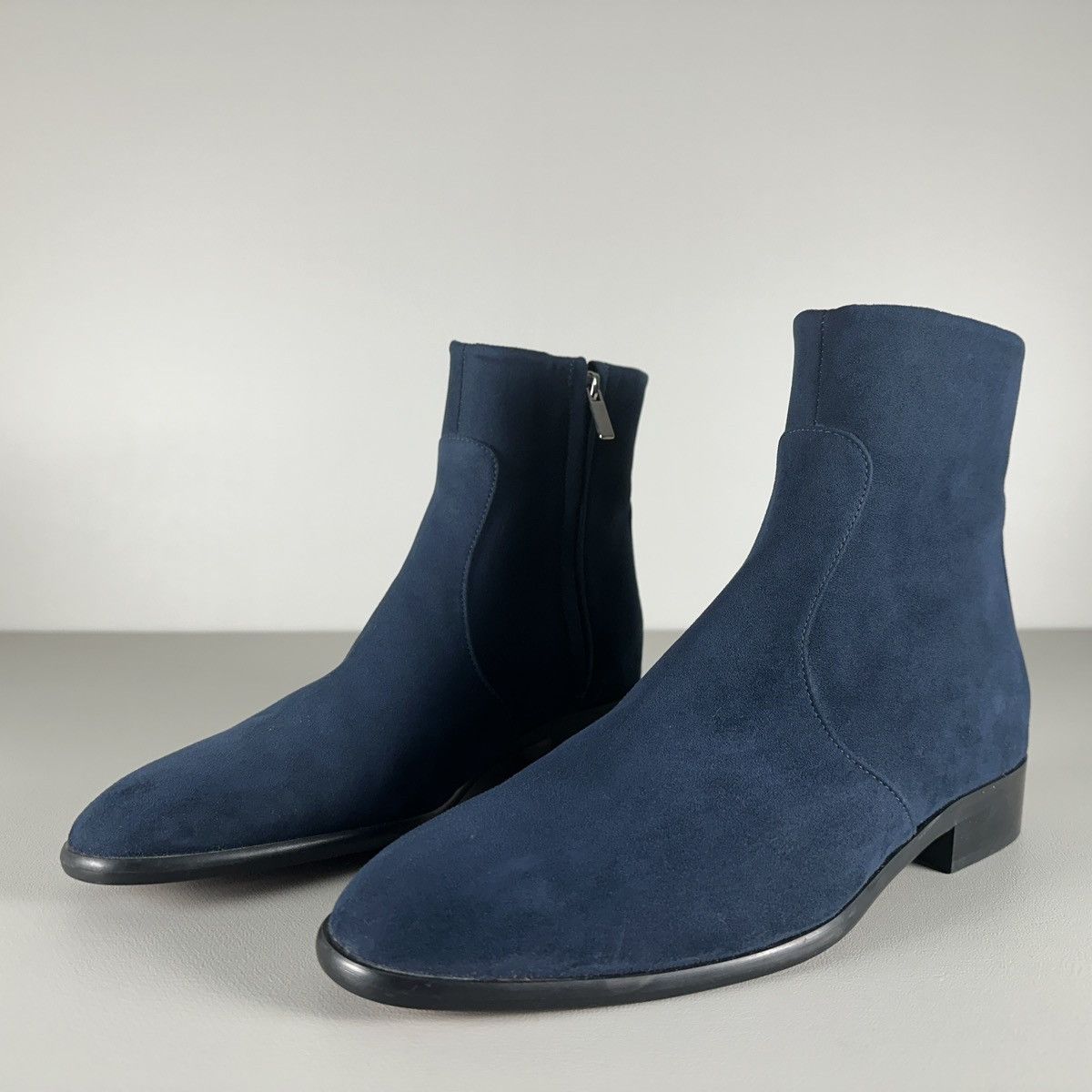 Area AERA Charli Vegan Flat Ankle Suede-Effect Boots Size US 8.5 / IT 38.5 - 2 Thumbnail