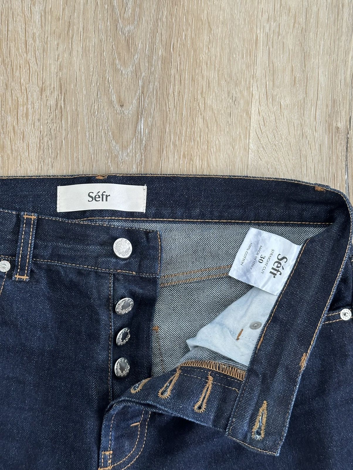 Sefr Sefr Straight Leg Jeans in Indigo Size US 30 / EU 46 - 2 Thumbnail