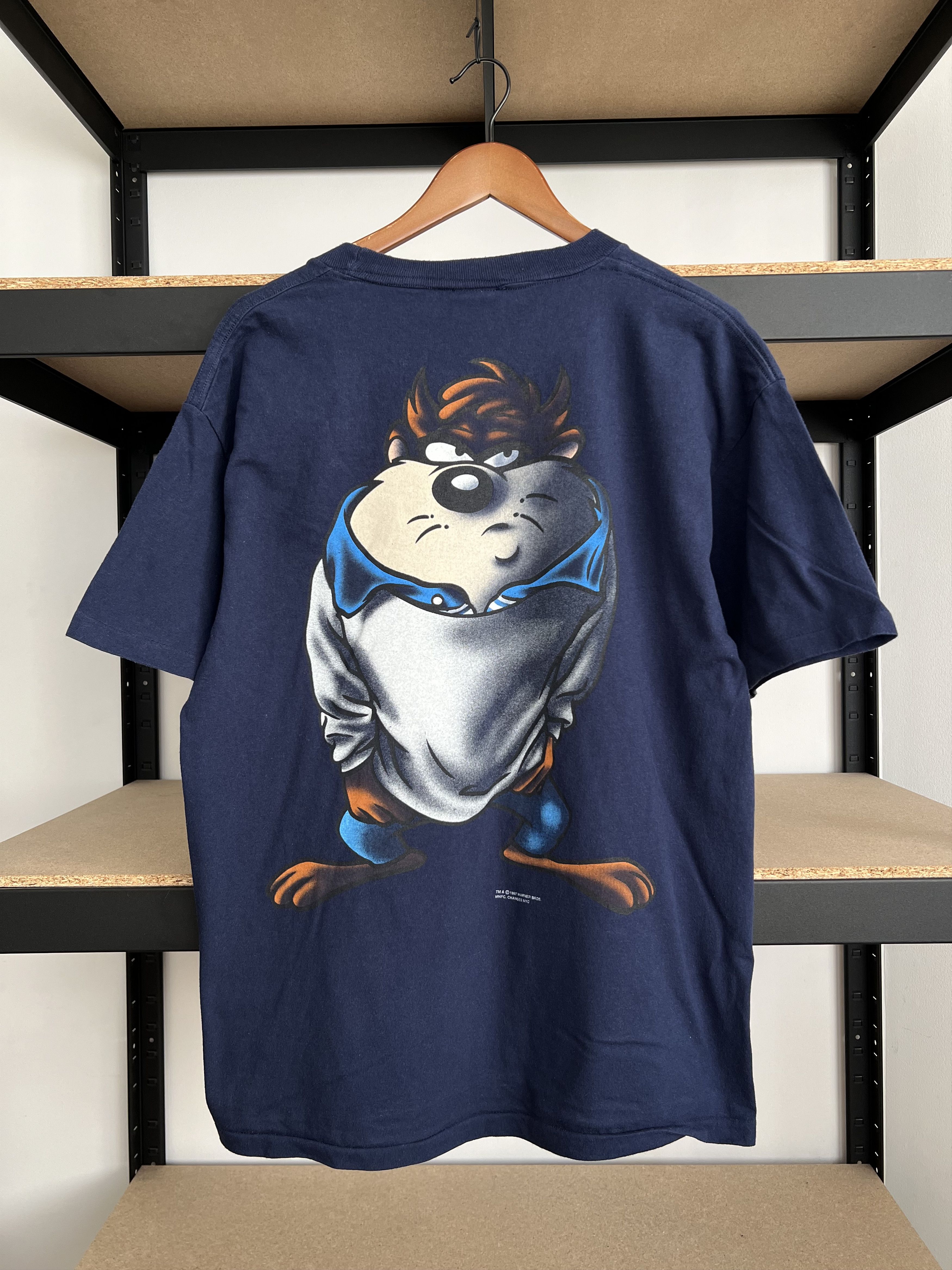 Warner Bros Vintage 1997 Taz Tazmanian Devil Warner Bros Changes T-shirt Size US L / EU 52-54 / 3 - 1 Thumbnail