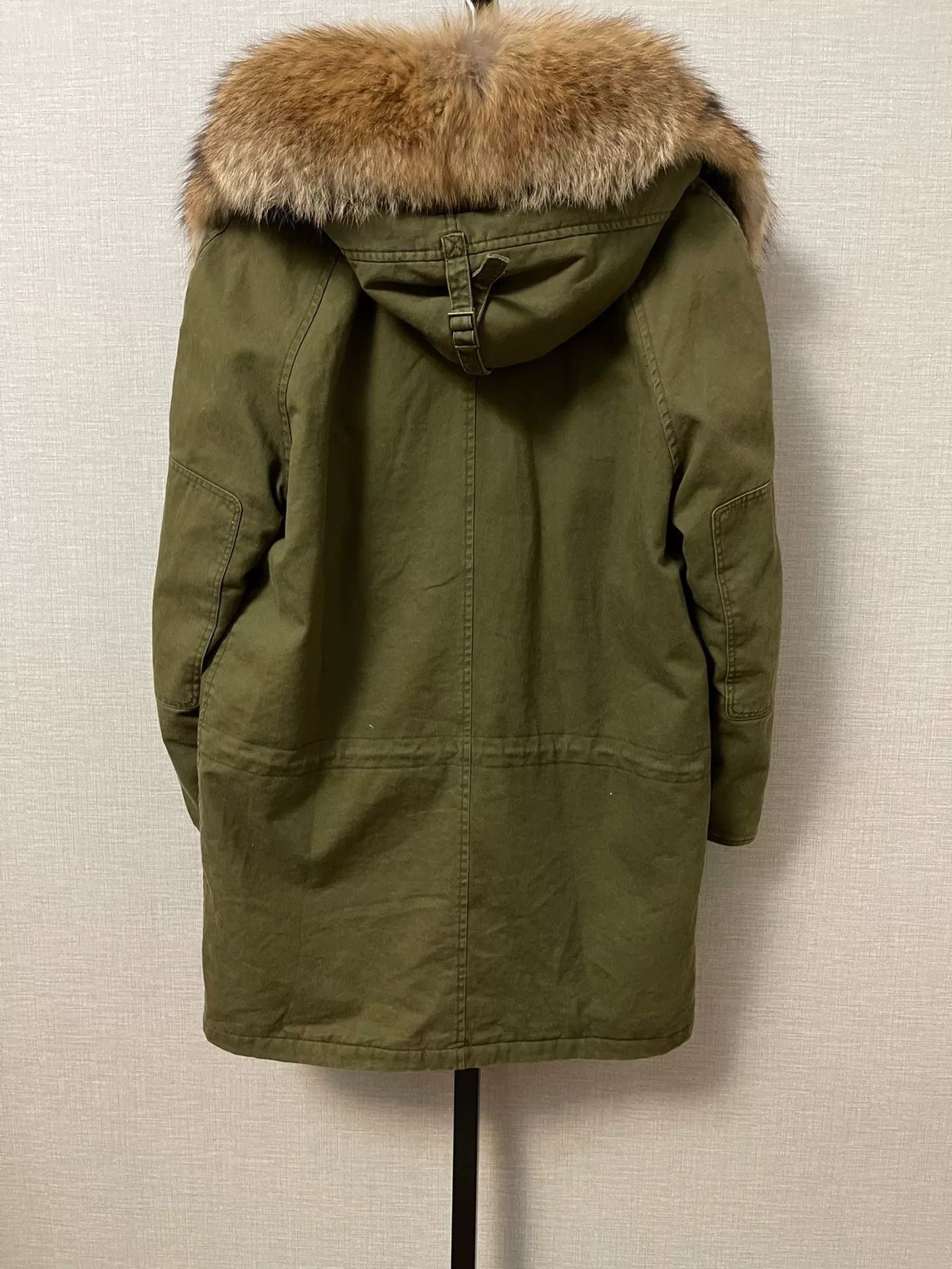 Saint Laurent Paris Saint Laurent N3B Green Parka with Fur Collar. Size US S / EU 44-46 / 1 - 2 Thumbnail