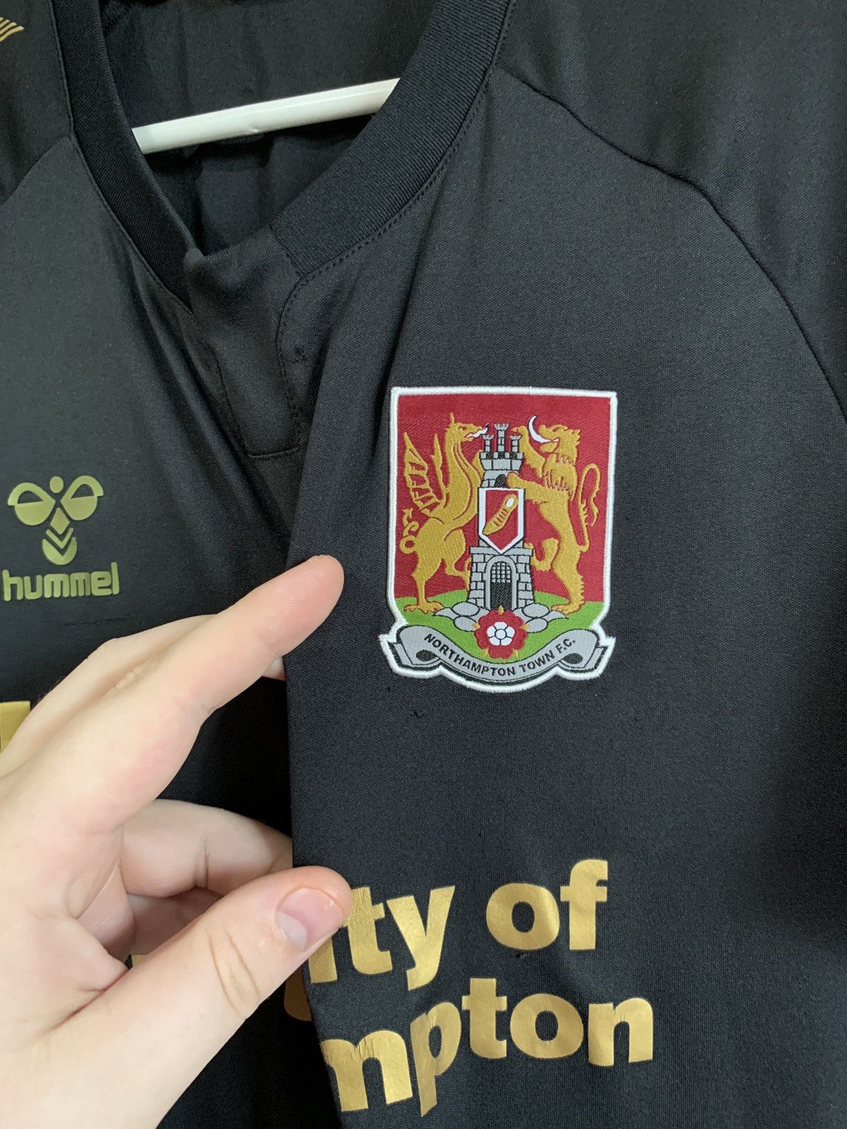 Hummel Northampton Town Away Football Shirt Hummel Soccer Jersey Size US S / EU 44-46 / 1 - 8 Thumbnail