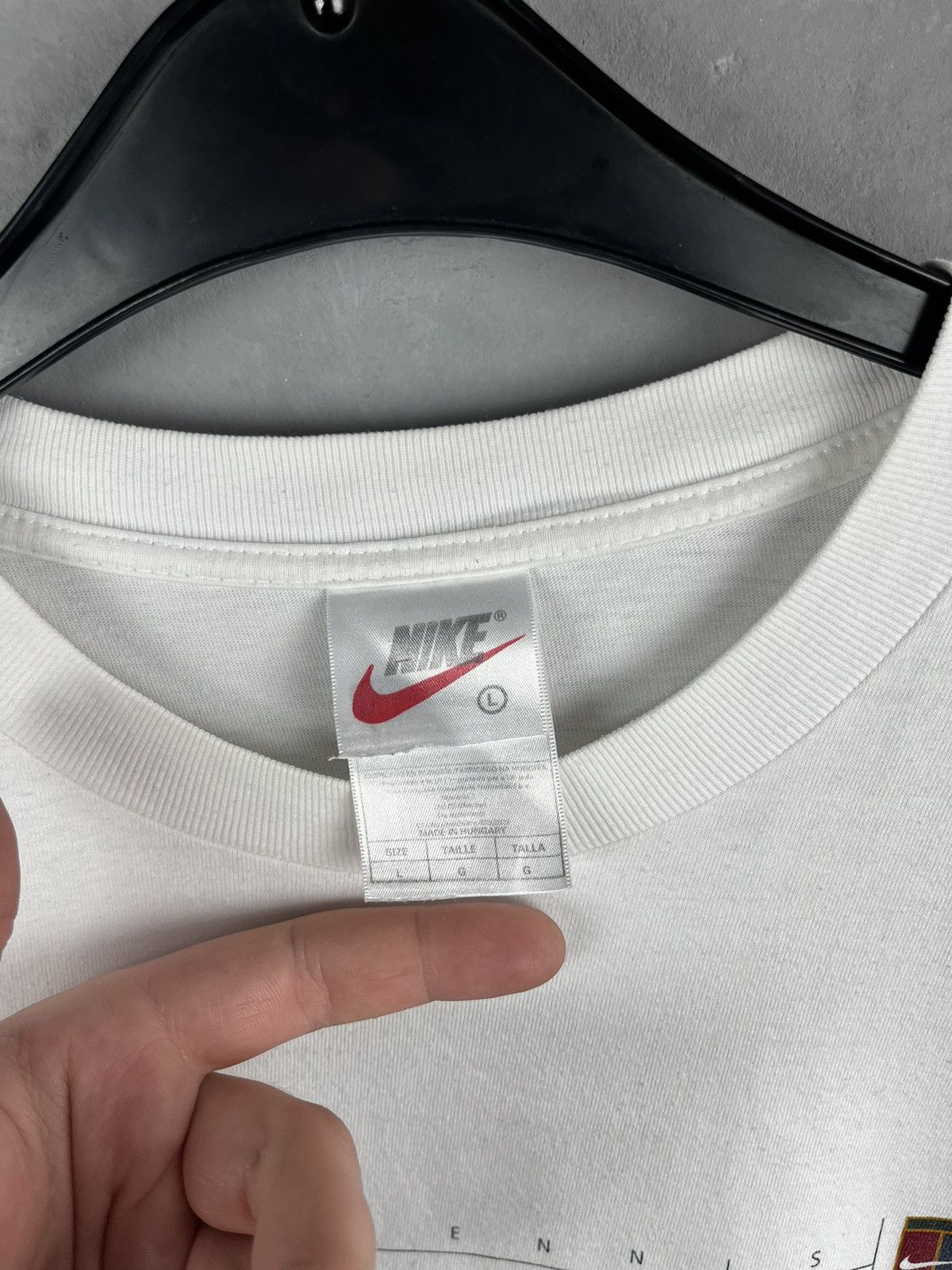 Nike × Vintage Nike vintage big logo size L Size US L / EU 52-54 / 3 - 3 Thumbnail