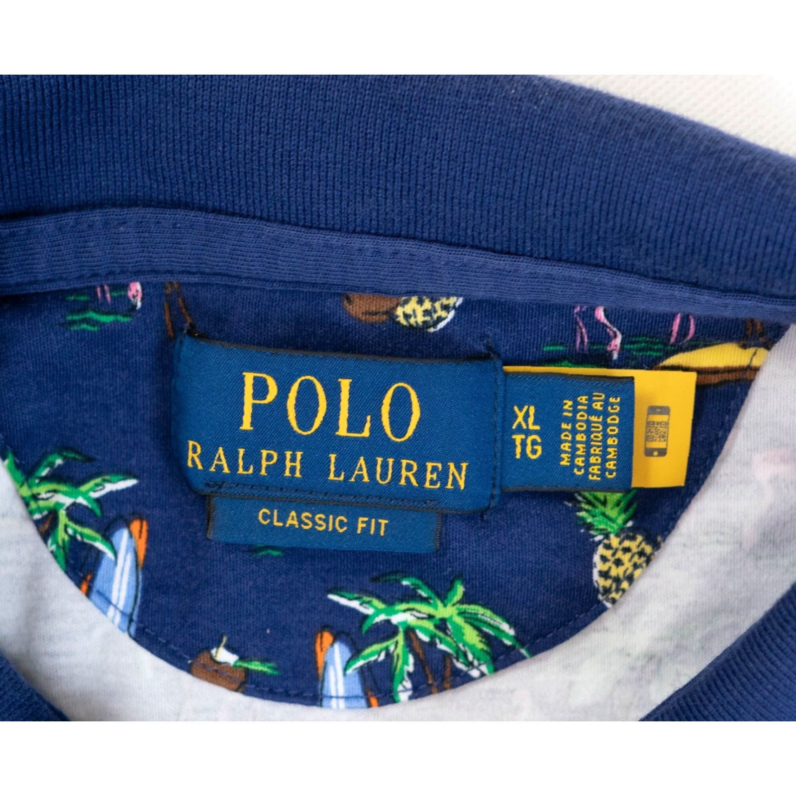 Polo Ralph Lauren Polo Ralph Lauren Shirt Short Sleeve Mens XL Navy Blue Flamingo Logo Button-Front Casual Size US XL / EU 56 / 4 - 6 Thumbnail