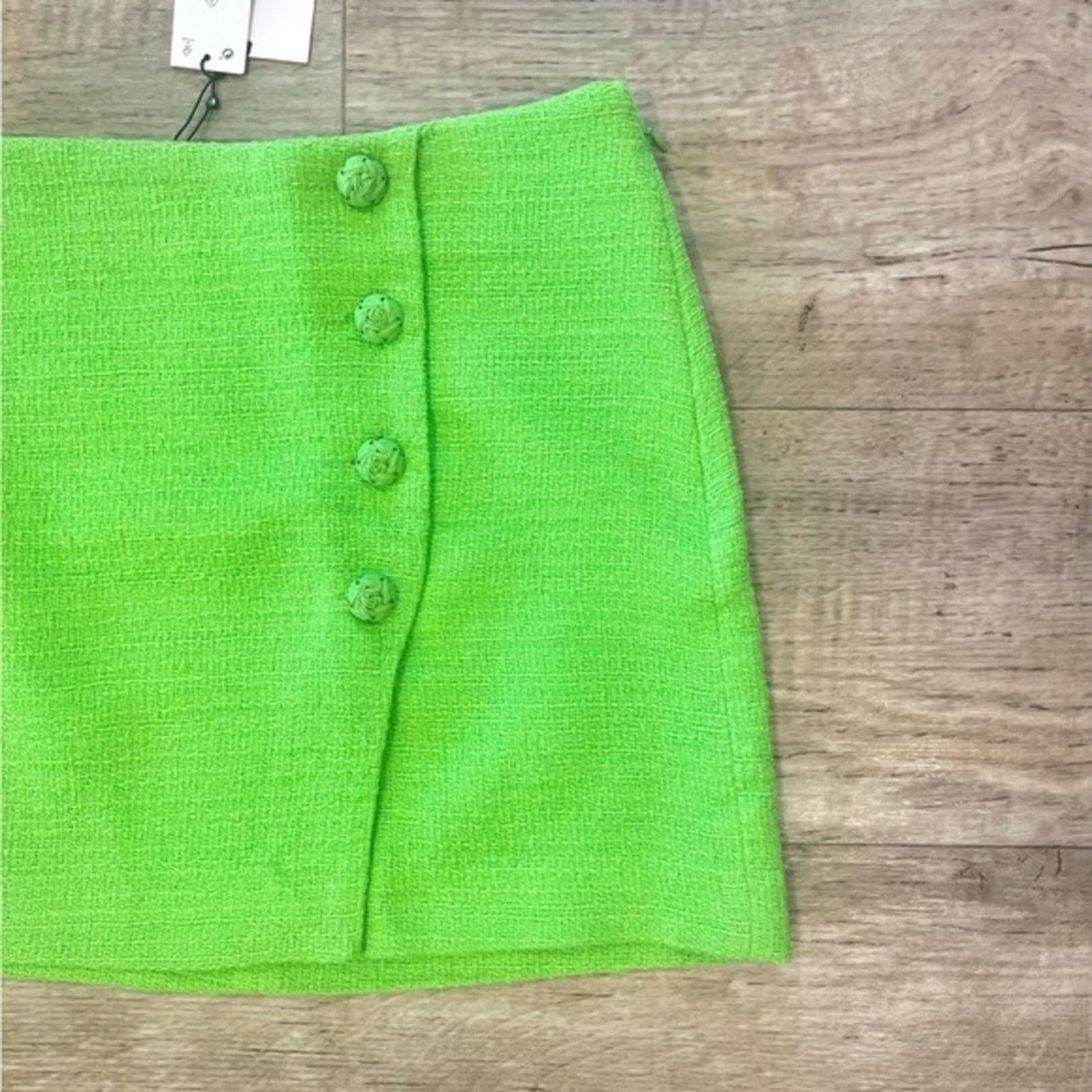 Zara ZARA High-Waisted Mini Skirt NWT Size 32" / US 10 / IT 46 - 14 Thumbnail
