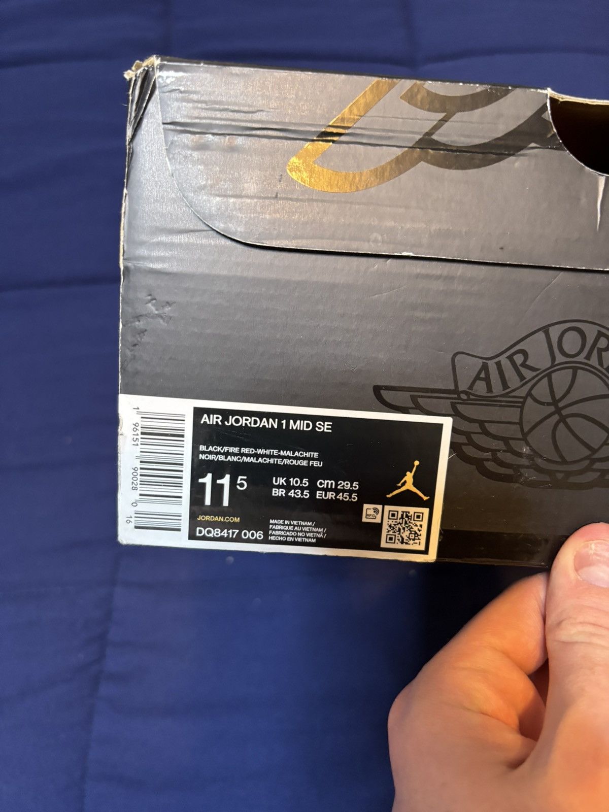 Jordan Brand Jordan 1 Mid SE Christmas 2022 Size 11.5 Size US 11.5 / EU 44-45 - 10 Thumbnail