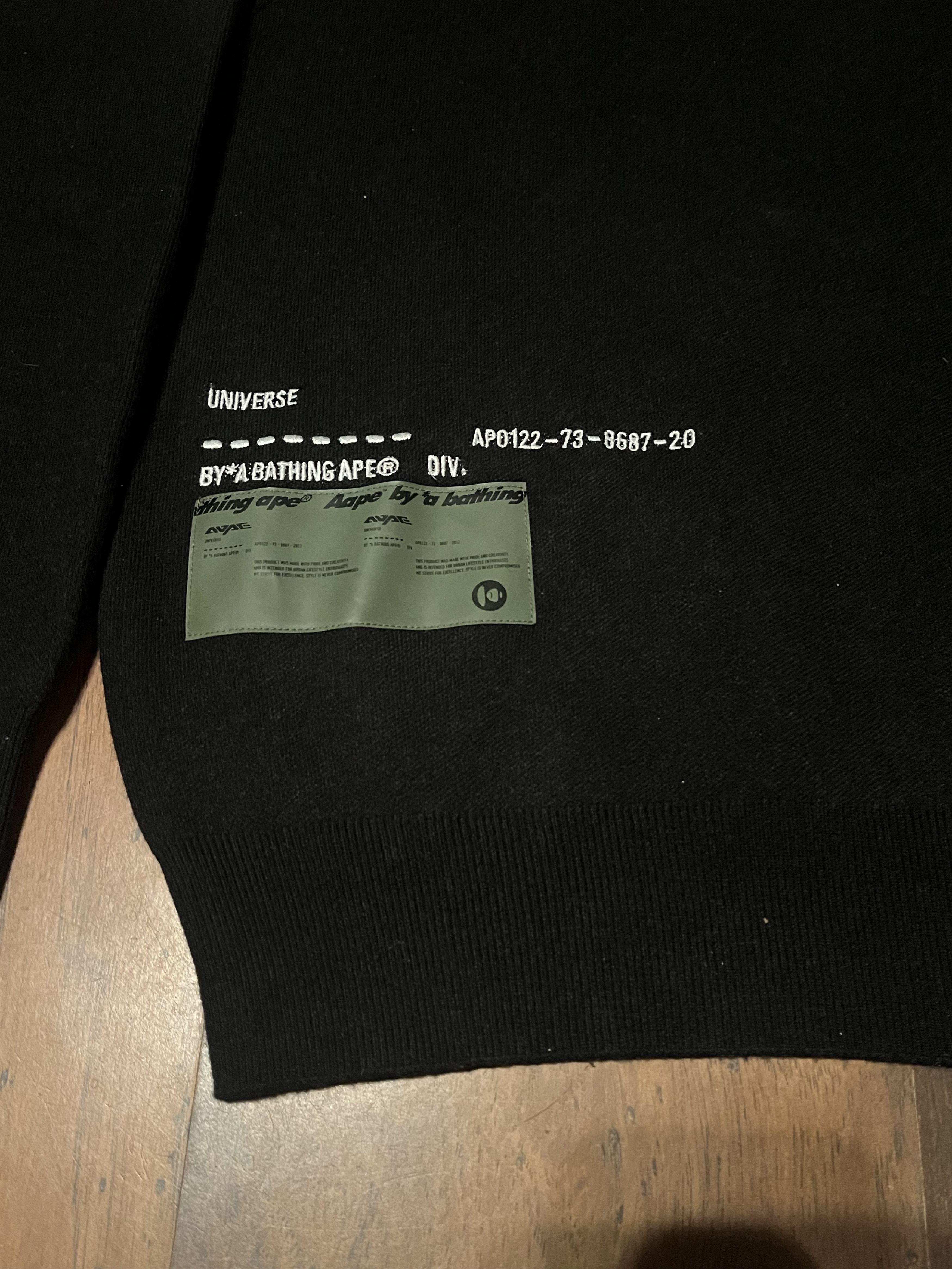 Aape × Bape Intarsia knit-logo crew-neck jumper Size US M / EU 48-50 / 2 - 4 Thumbnail
