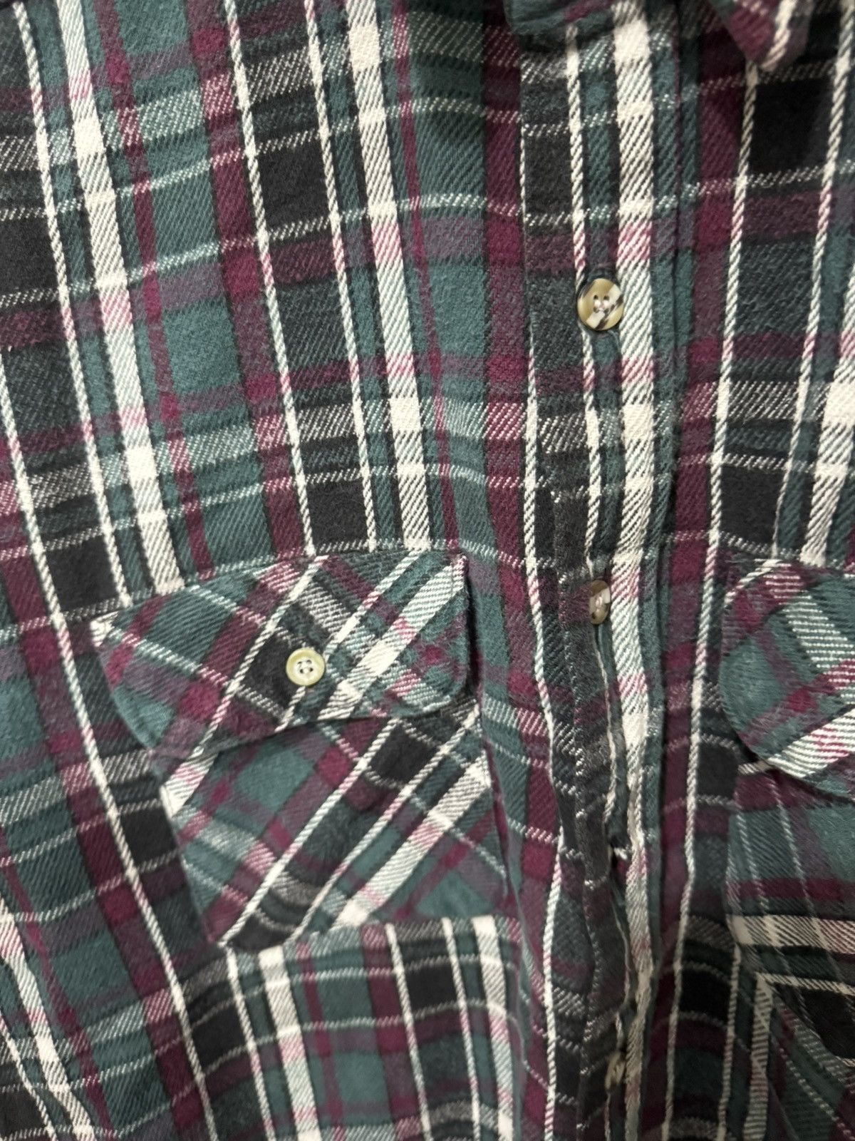 FiveBrother × Vintage Vintage 90s Five Brother Flannel Shirt 3061-WD2 Size US L / EU 52-54 / 3 - 5 Thumbnail