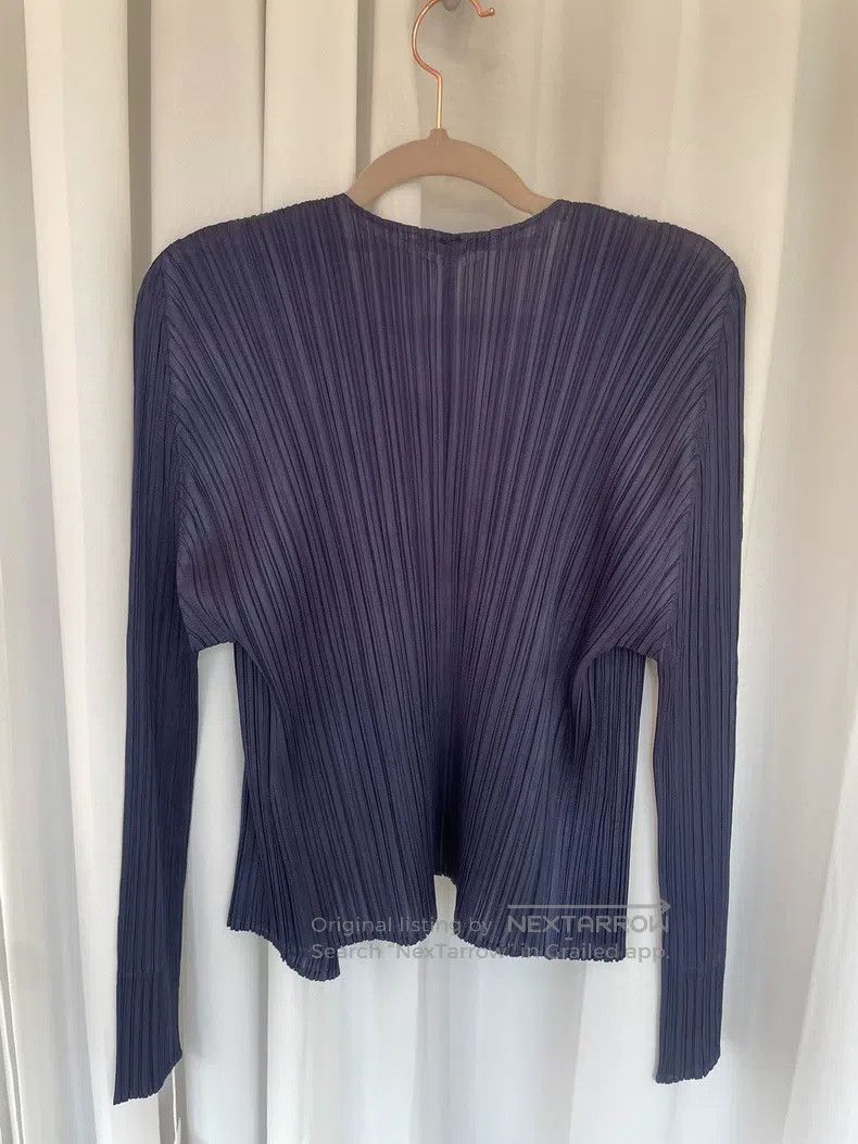 Issey Miyake Issey Miyake Navy Blue Coat Size L / US 10 / IT 46 - 2 Thumbnail
