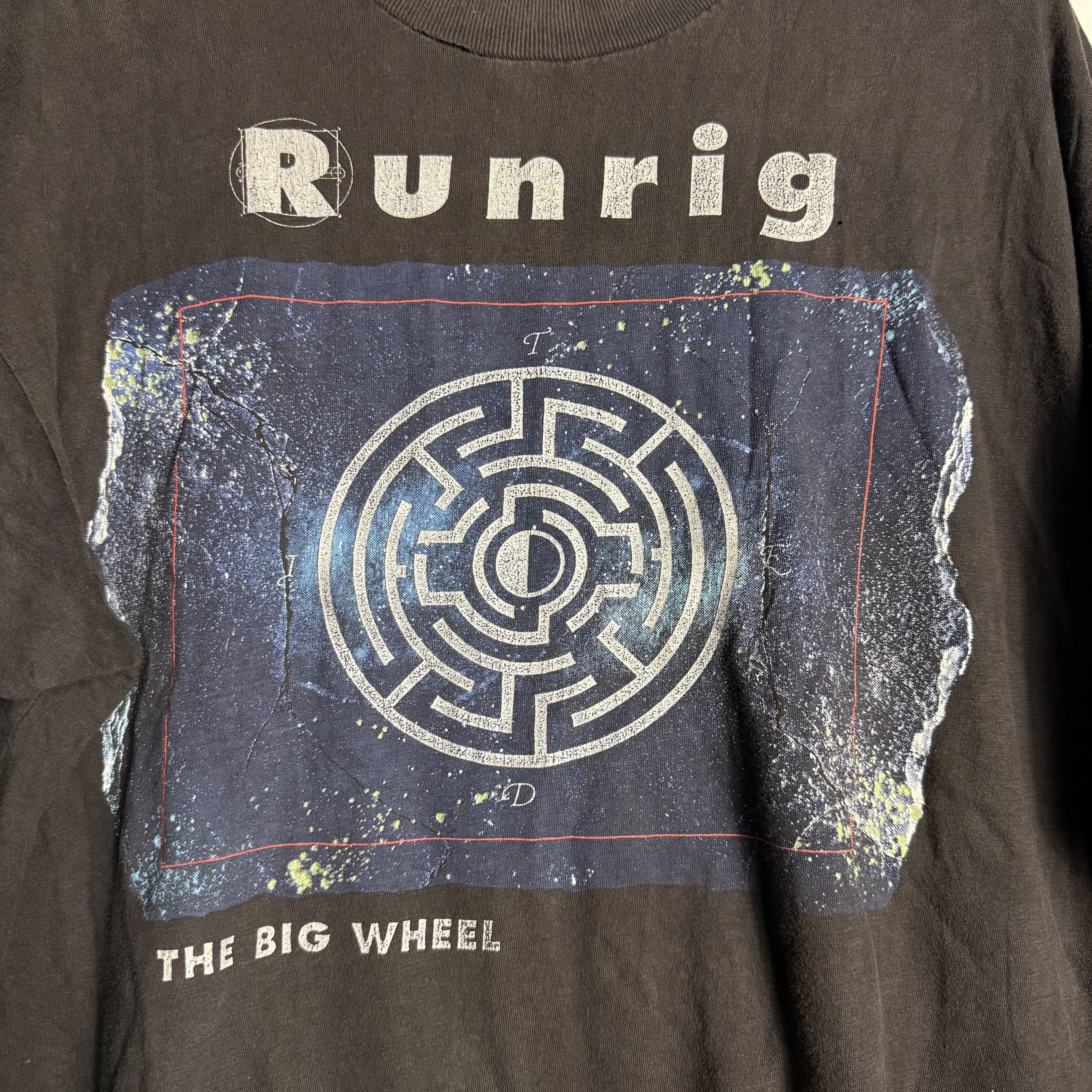 Band Tees 🔥RARE🔥Vintage Runrig The Big Wheel Album Tour 1991 T-shirt Size US XL / EU 56 / 4 - 2 Thumbnail