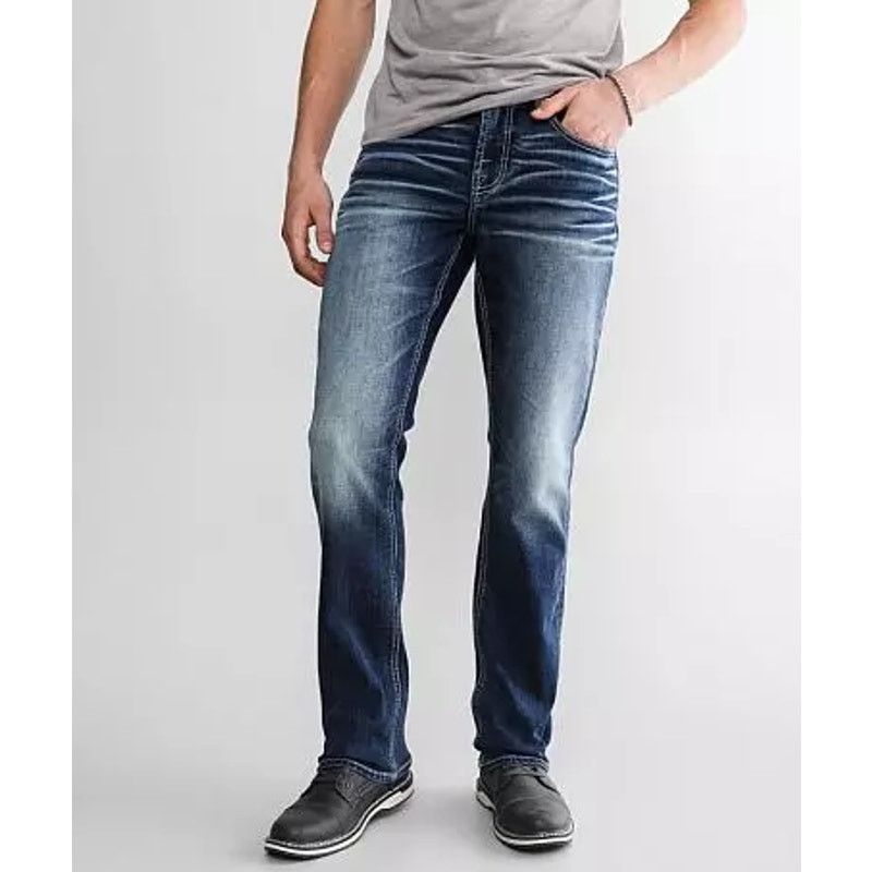 Other Departwest Seeker Stretch Straight Jeans Blue Mens 32R x 27W Size US 32 / EU 48 - 1 Thumbnail