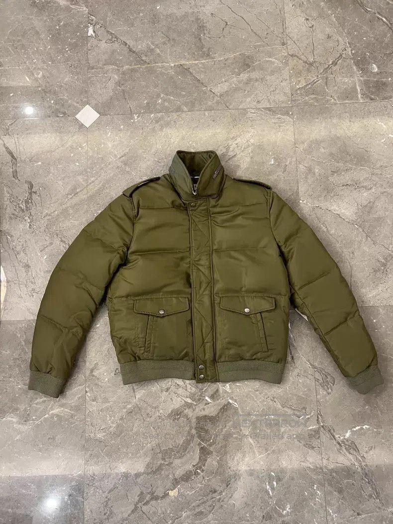 Saint Laurent Paris Saint Laurent Paris Green Shoulder Patch Zipper Down Jacke Size US M / EU 48-50 / 2 - 1 Thumbnail