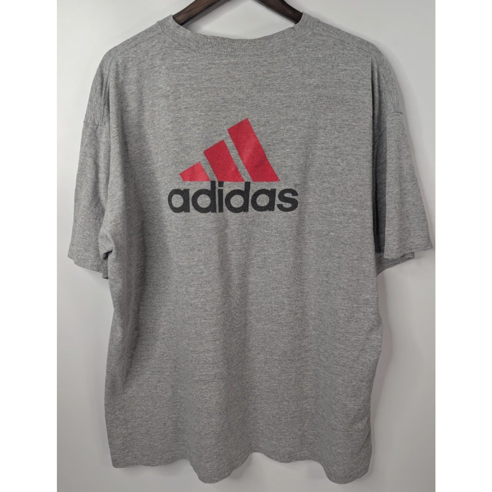 Adidas VINTAGE adidas Shirt Unisex Adults XL Gray 90s Cross Country Championships Logo Double-Sided Limited Edition Size US XL / EU 56 / 4 - 3 Thumbnail