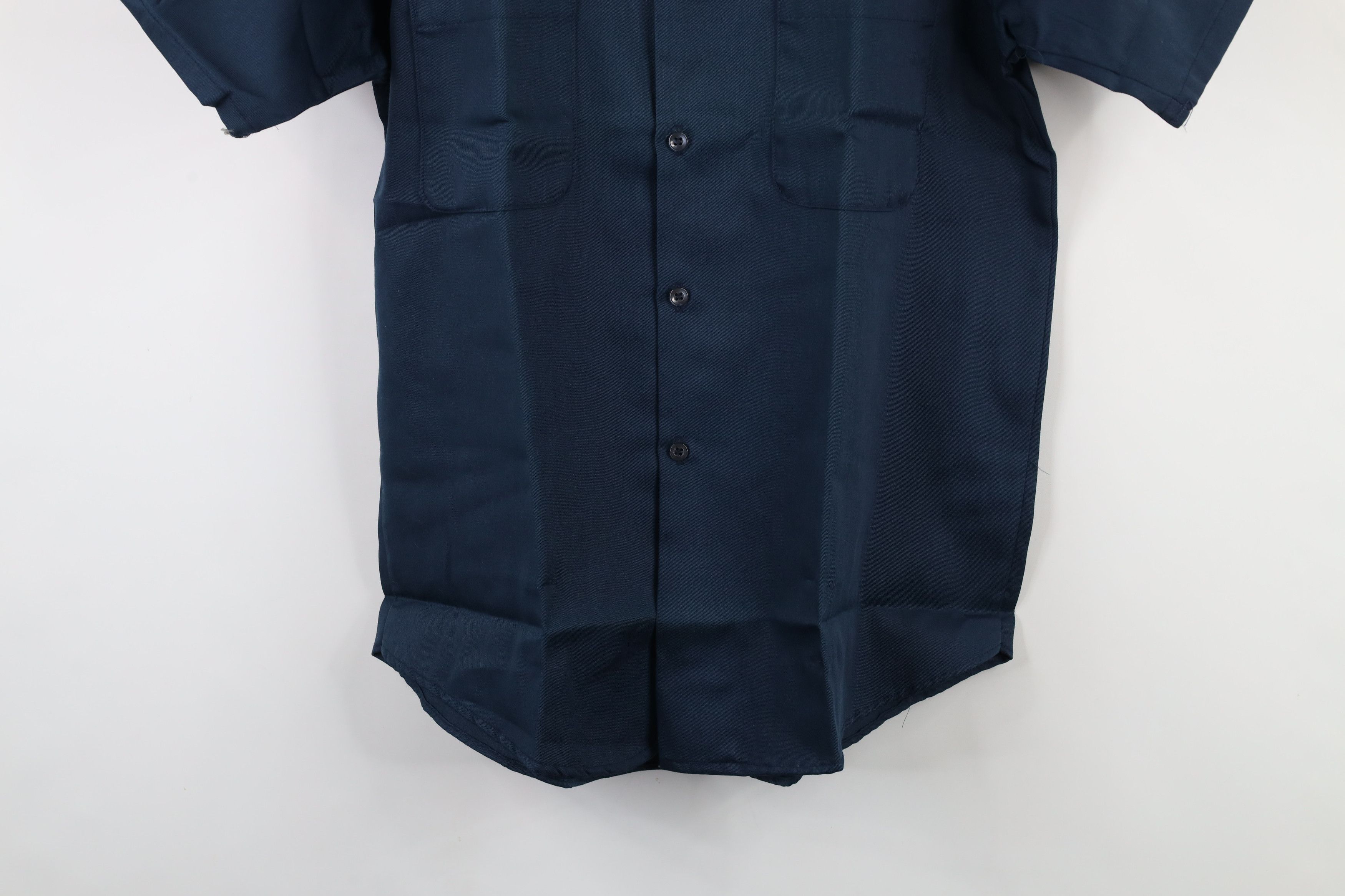 Vintage Deadstock Vintage 60s Made Workwear Mechanic Shirt Blue USA Size US M / EU 48-50 / 2 - 3 Thumbnail