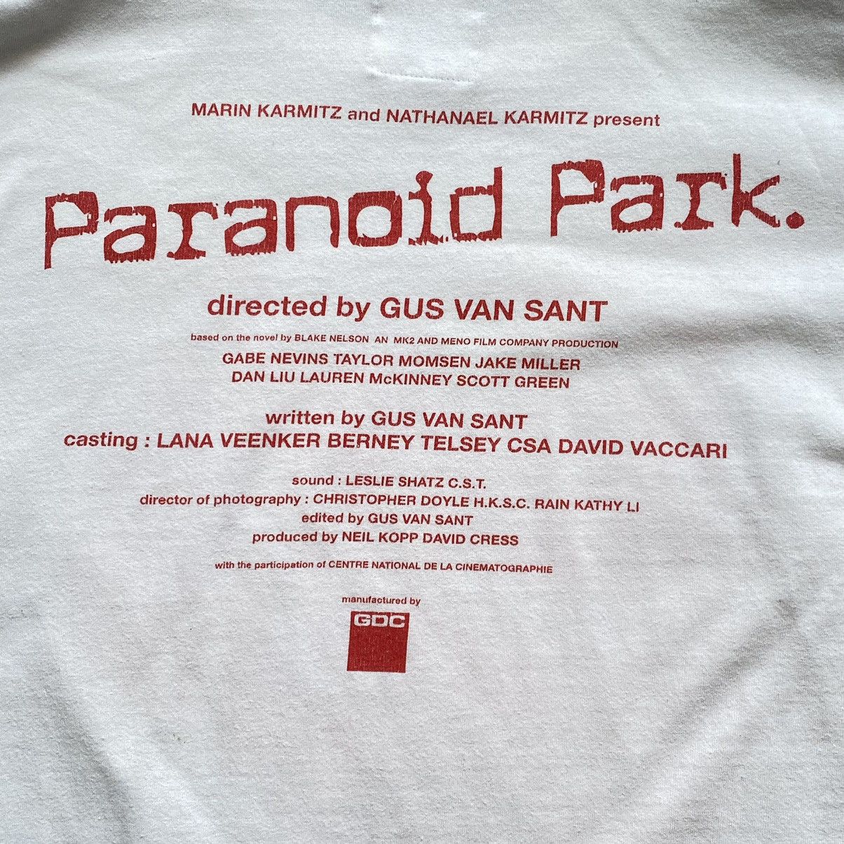 Vintage Vintage 2007 Paranoid Park Gus Van Sant Movie Tee By GDC Size S / US 4 / IT 40 - 7 Thumbnail