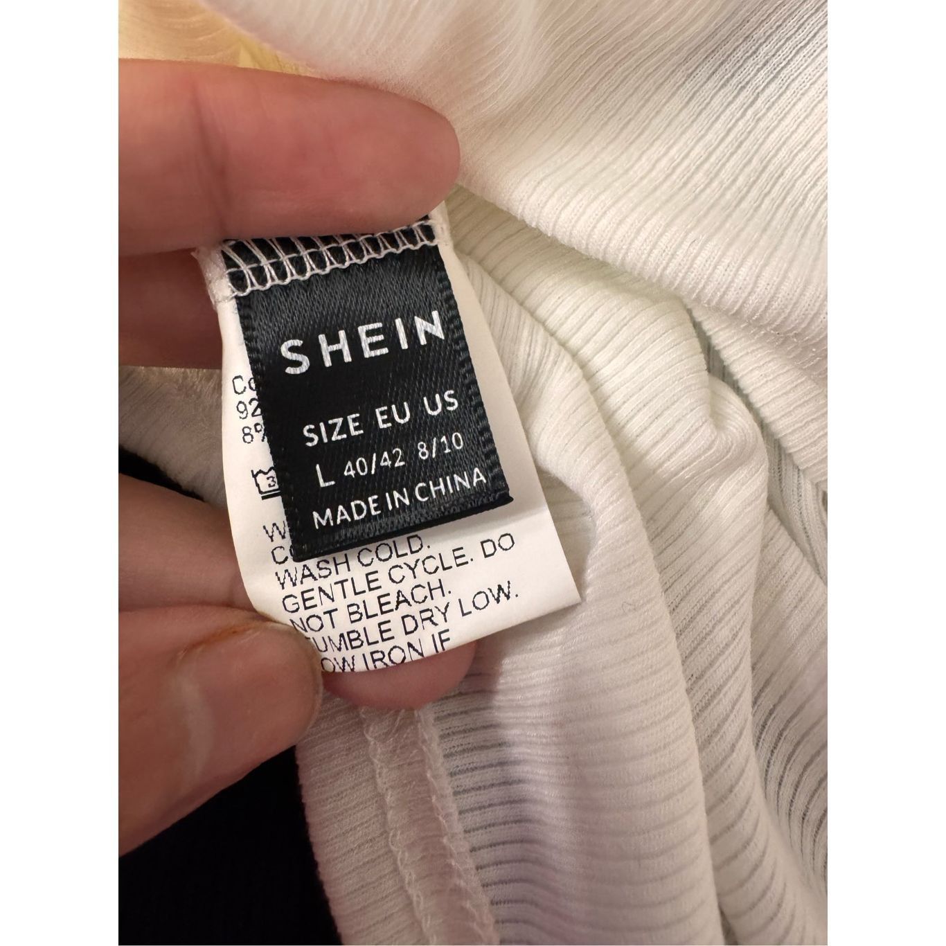 Other SHEIN White One-Shoulder Wrap Tie Crop Top Long Sleeve Size Size L / US 10 / IT 46 - 5 Thumbnail